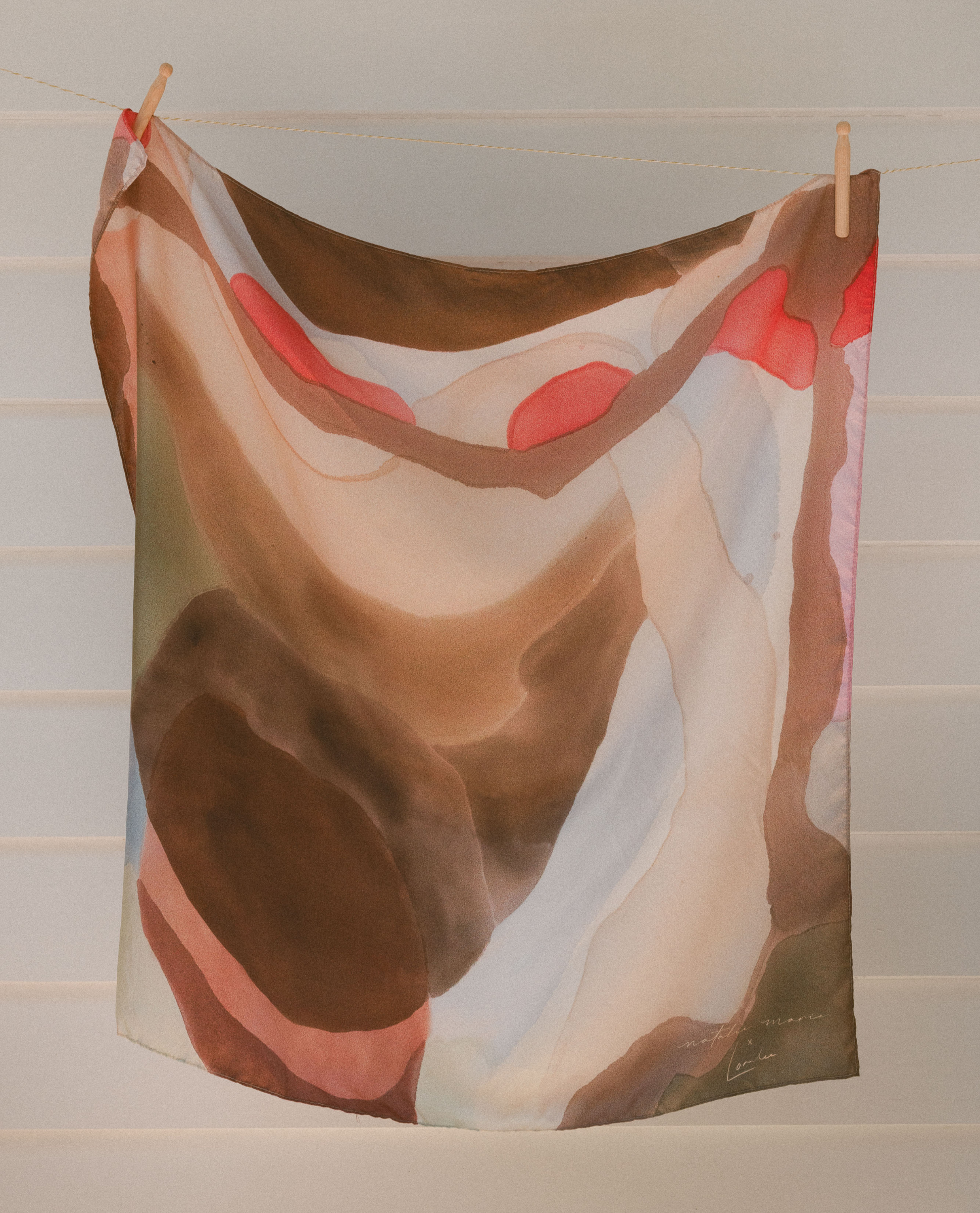 NMJ x Loralee Jade Silk Scarf