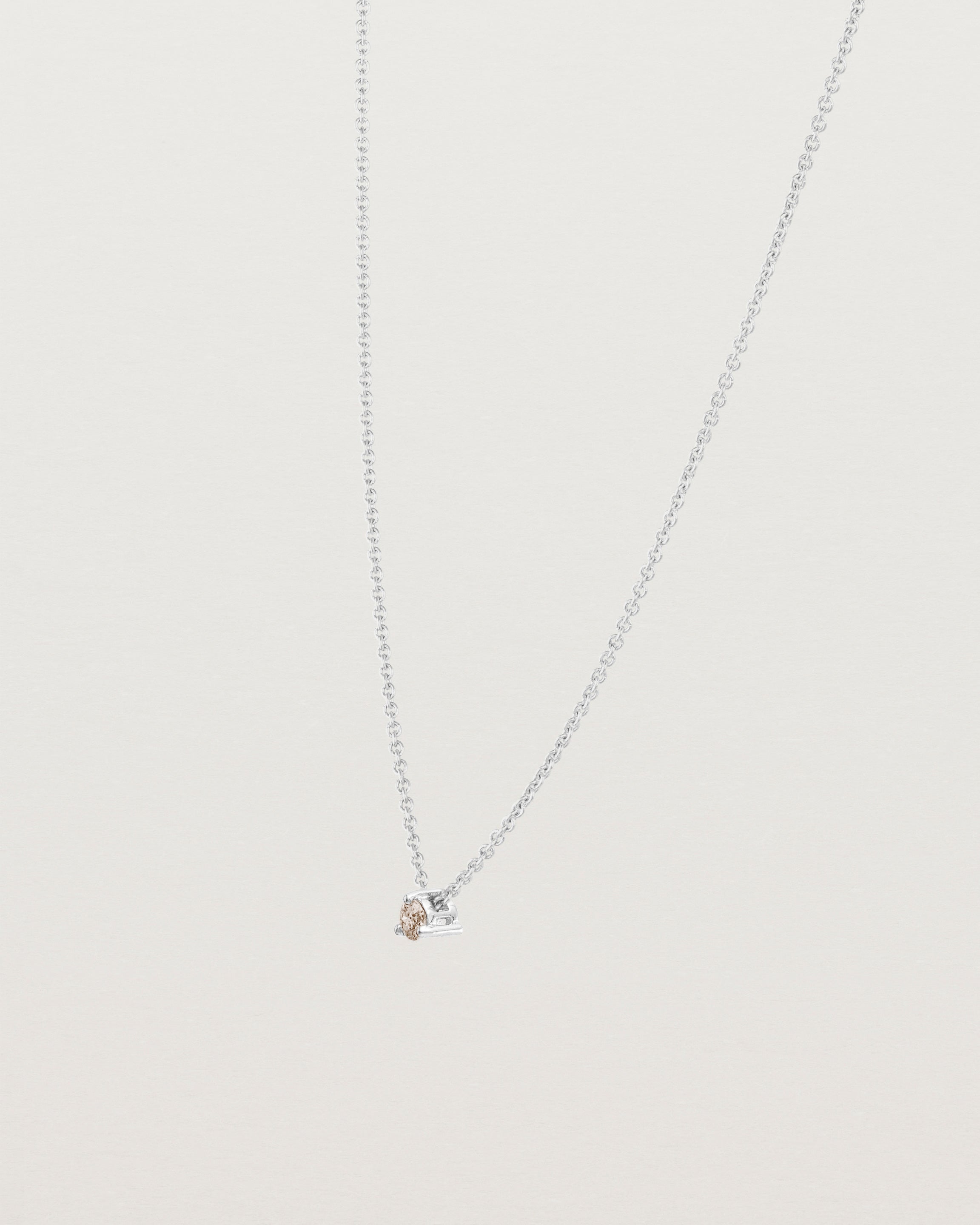 Elara Slider Necklace | Champagne Diamond
