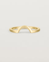 Fit two of a classic small arc crown ring, crafted in yellow gold