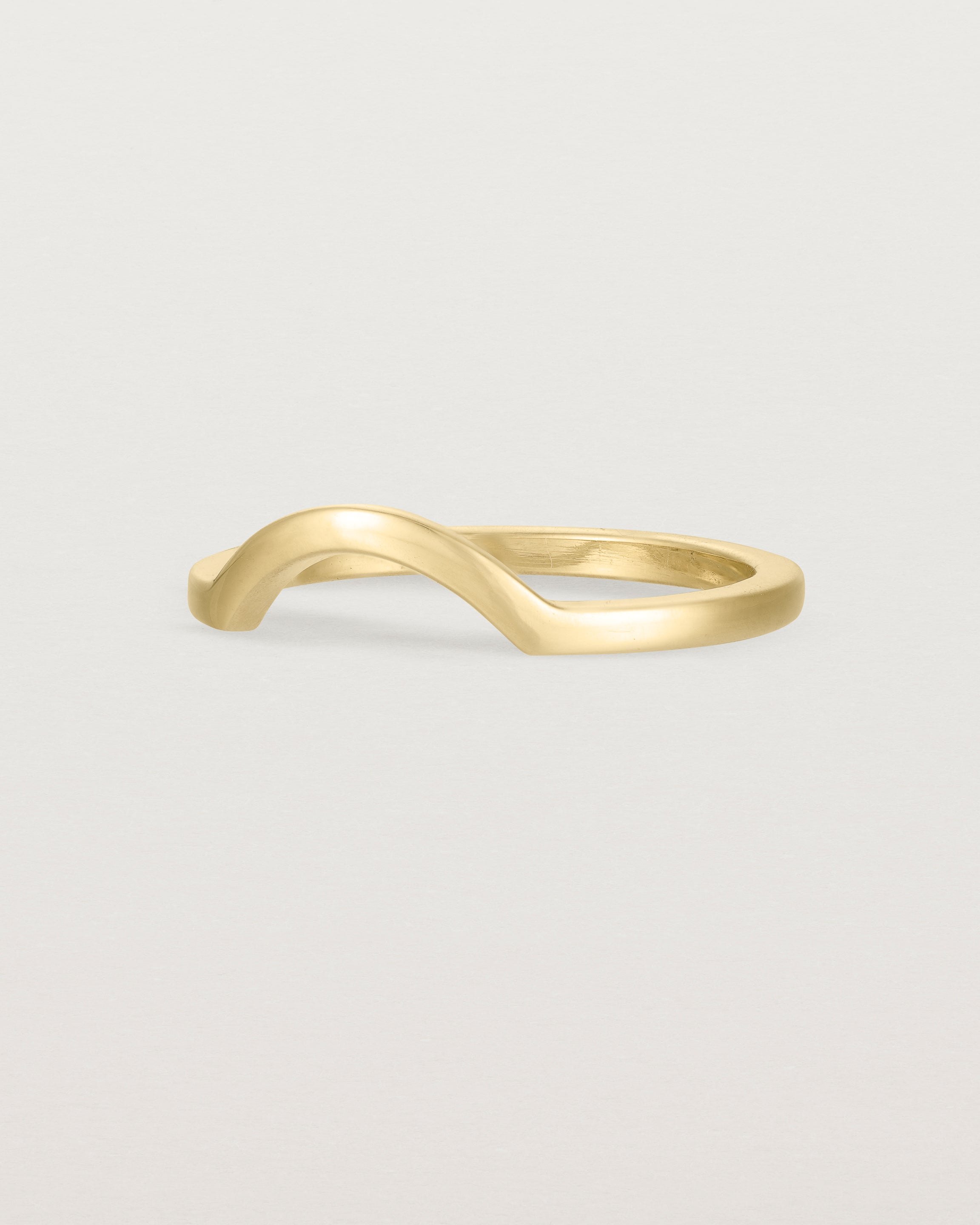 Fit three of a classic small arc crown ring, crafted in yellow gold