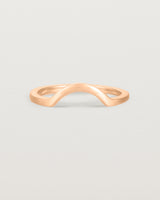 Fit four of a classic small arc crown ring, crafted in rose gold