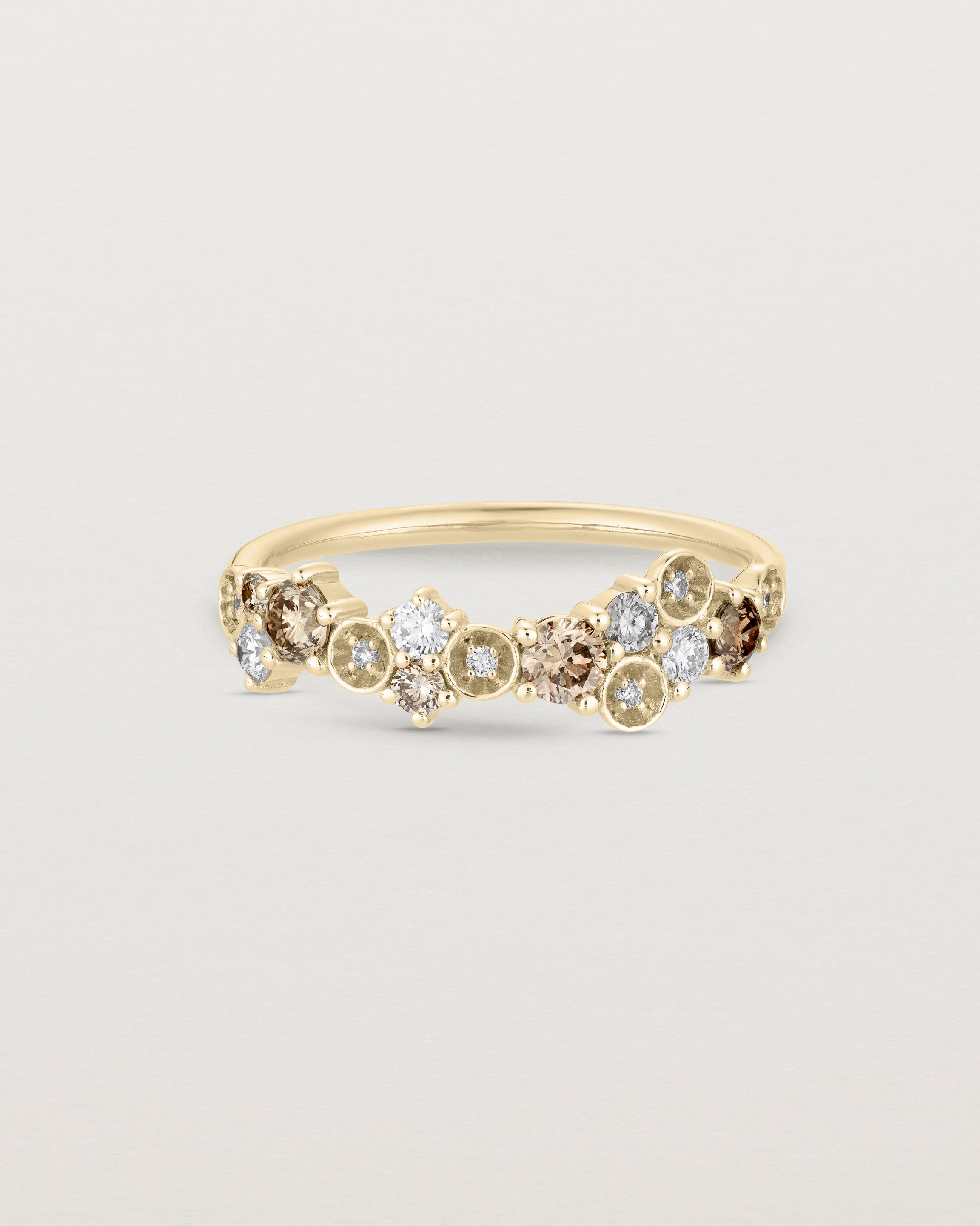 Demi Patera Ring | Champagne & White Diamonds