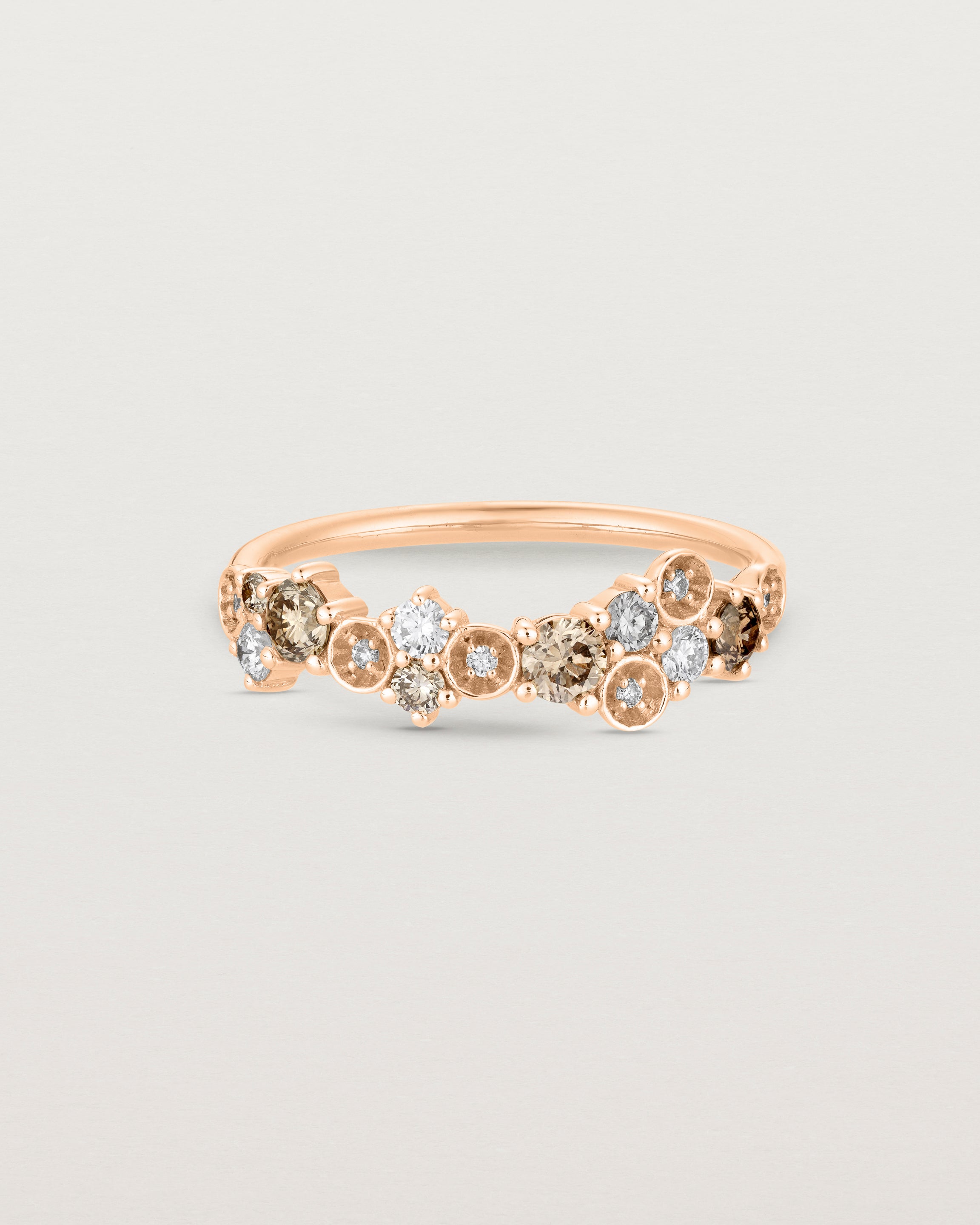 Demi Patera Ring | Champagne & White Diamonds