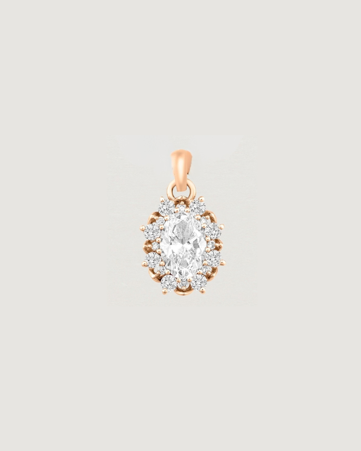 Eirene Halo Charm | Laboratory Grown Diamonds & Birthstones