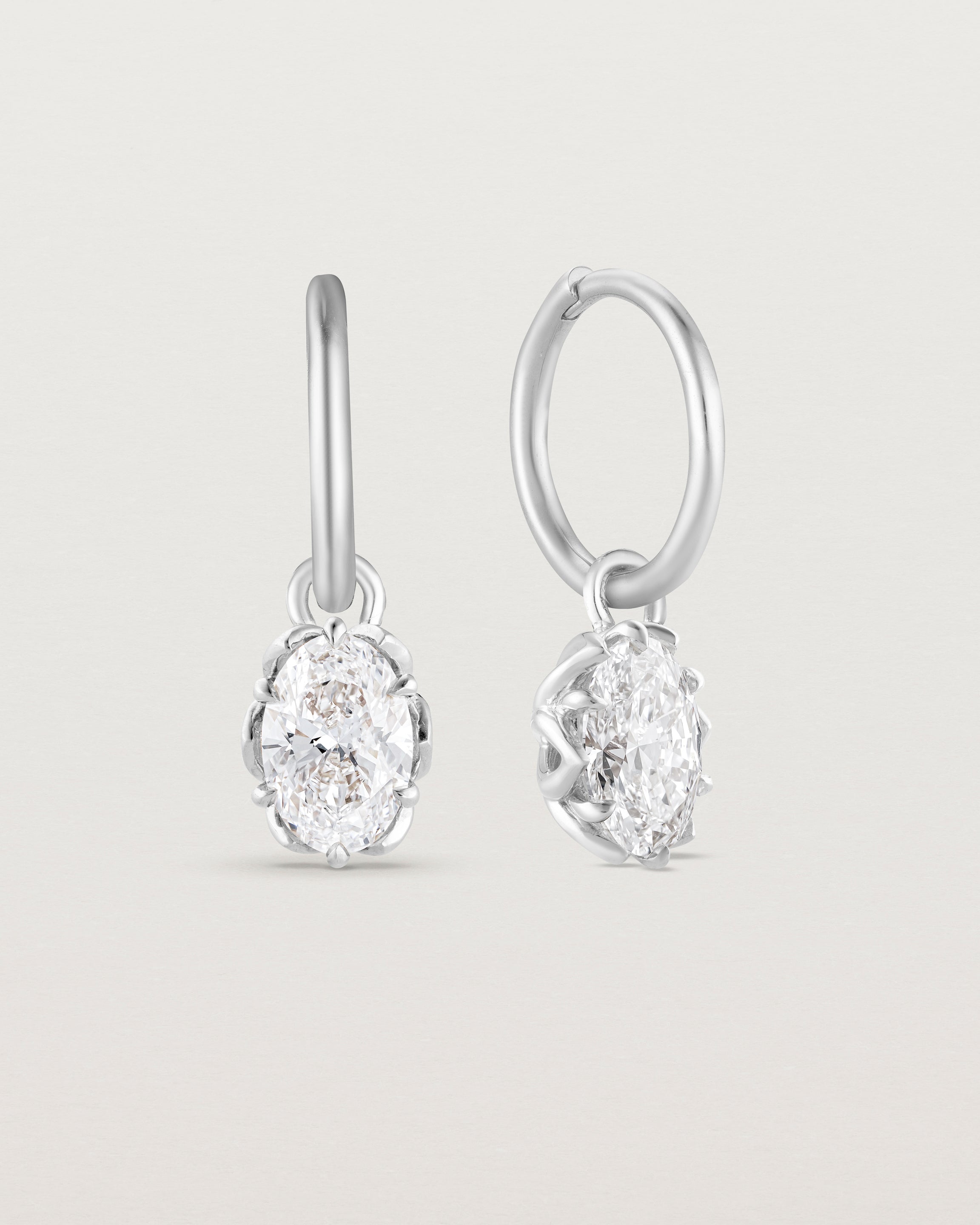 Eirene Hoops | Oval Laboratory Grown Diamonds