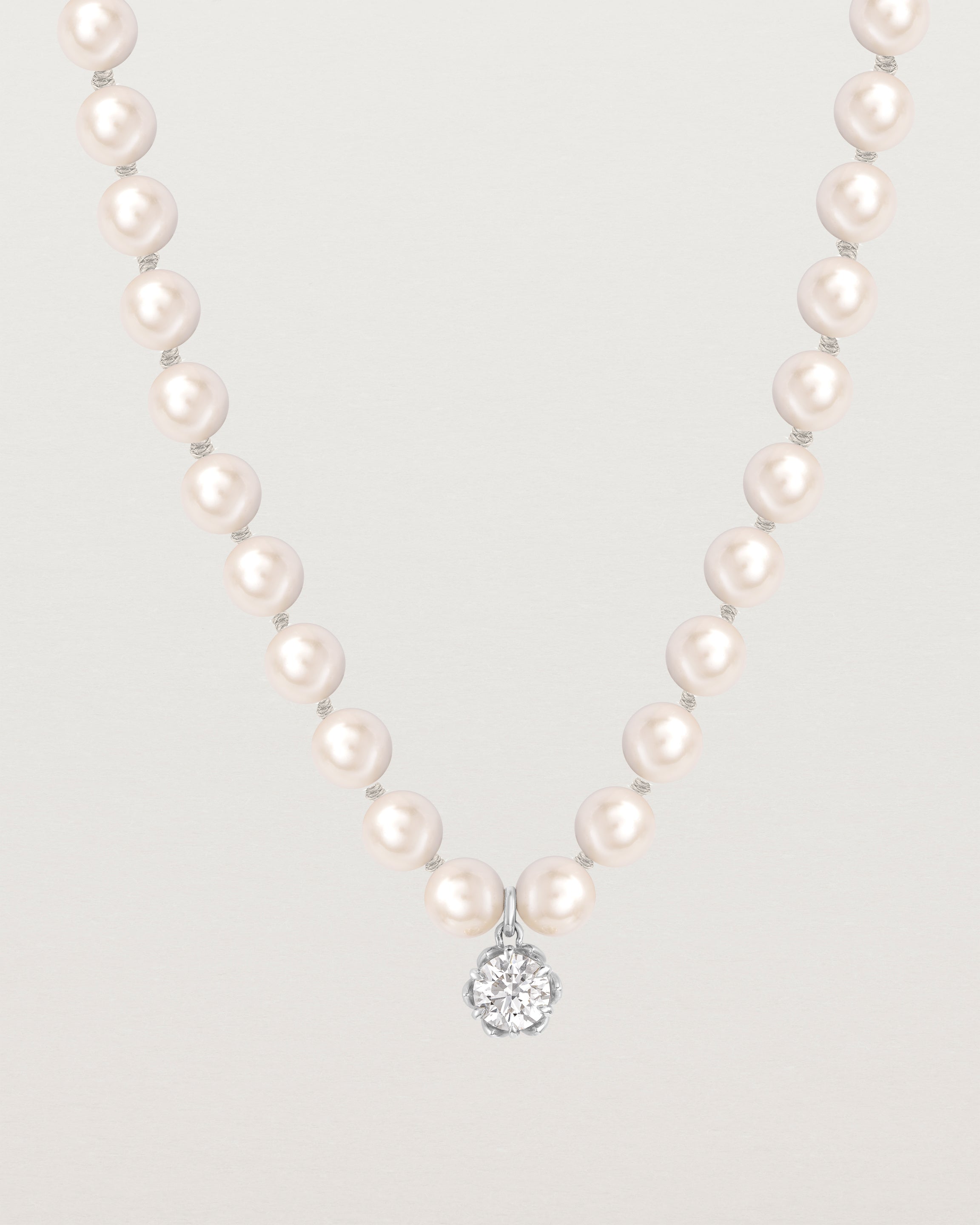 Margaux Necklace | Pearl & Laboratory Grown Diamond