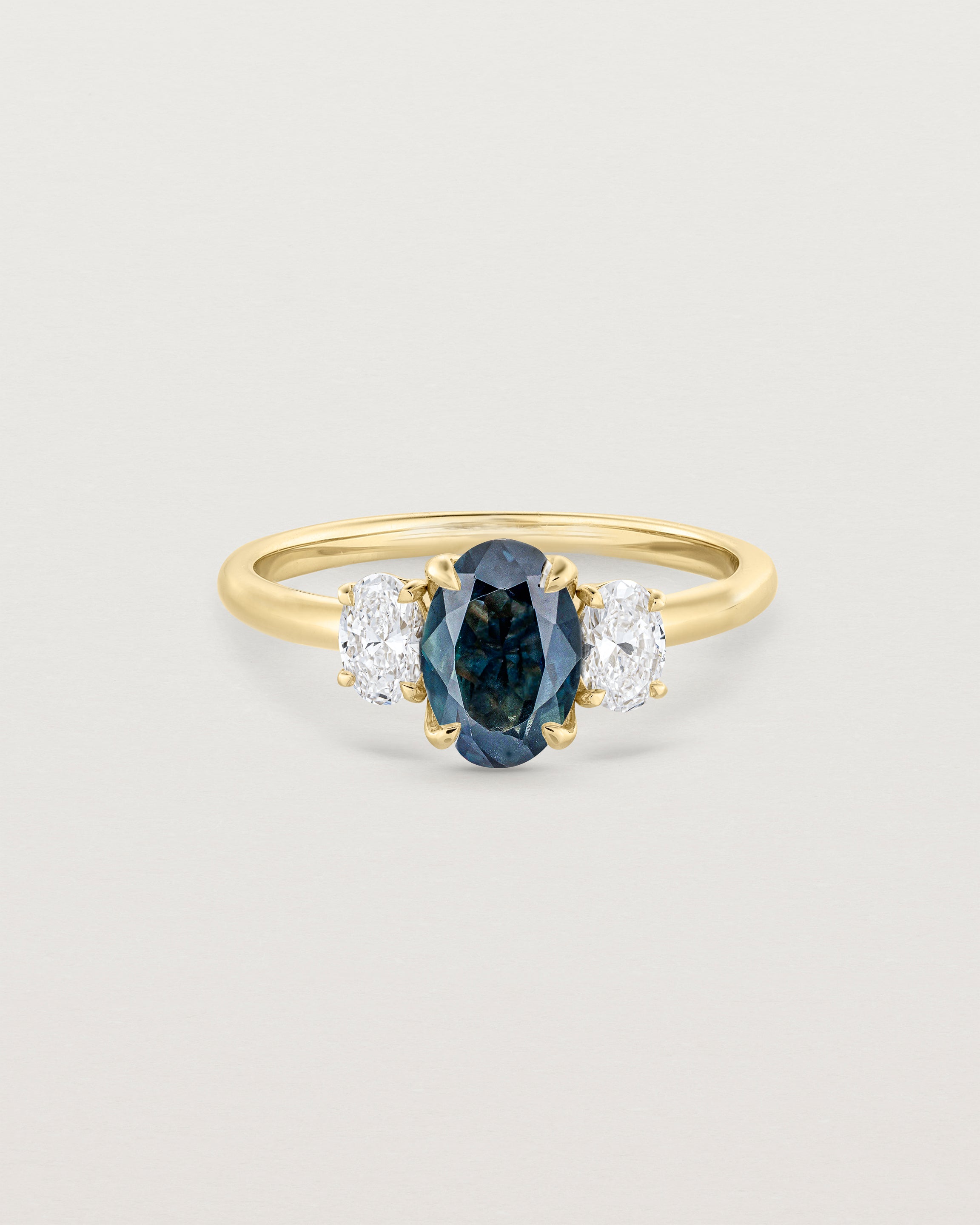 Eirene Trio | Oval Sapphires & Natural Diamonds