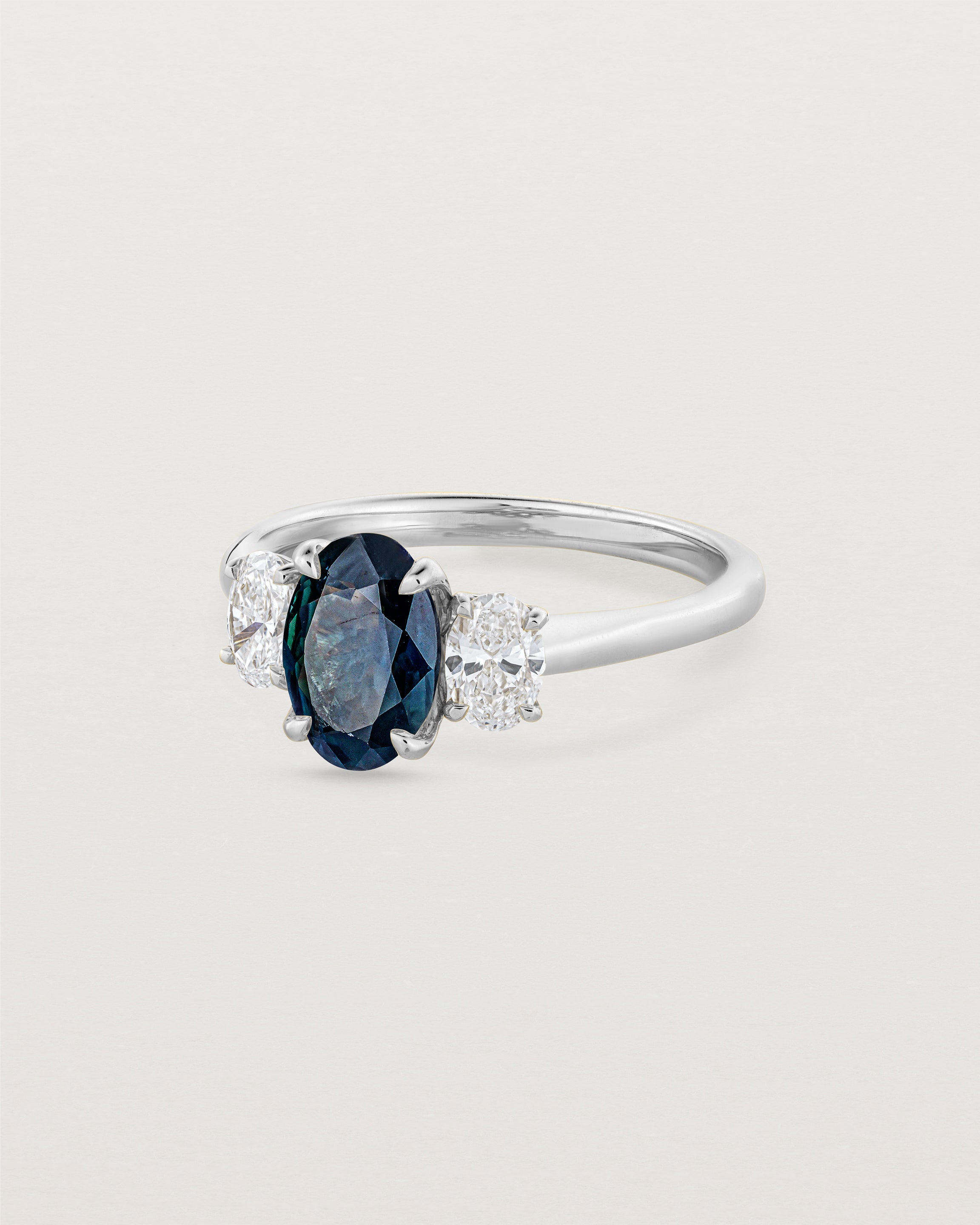 Eirene Trio | Oval Sapphires & Natural Diamonds