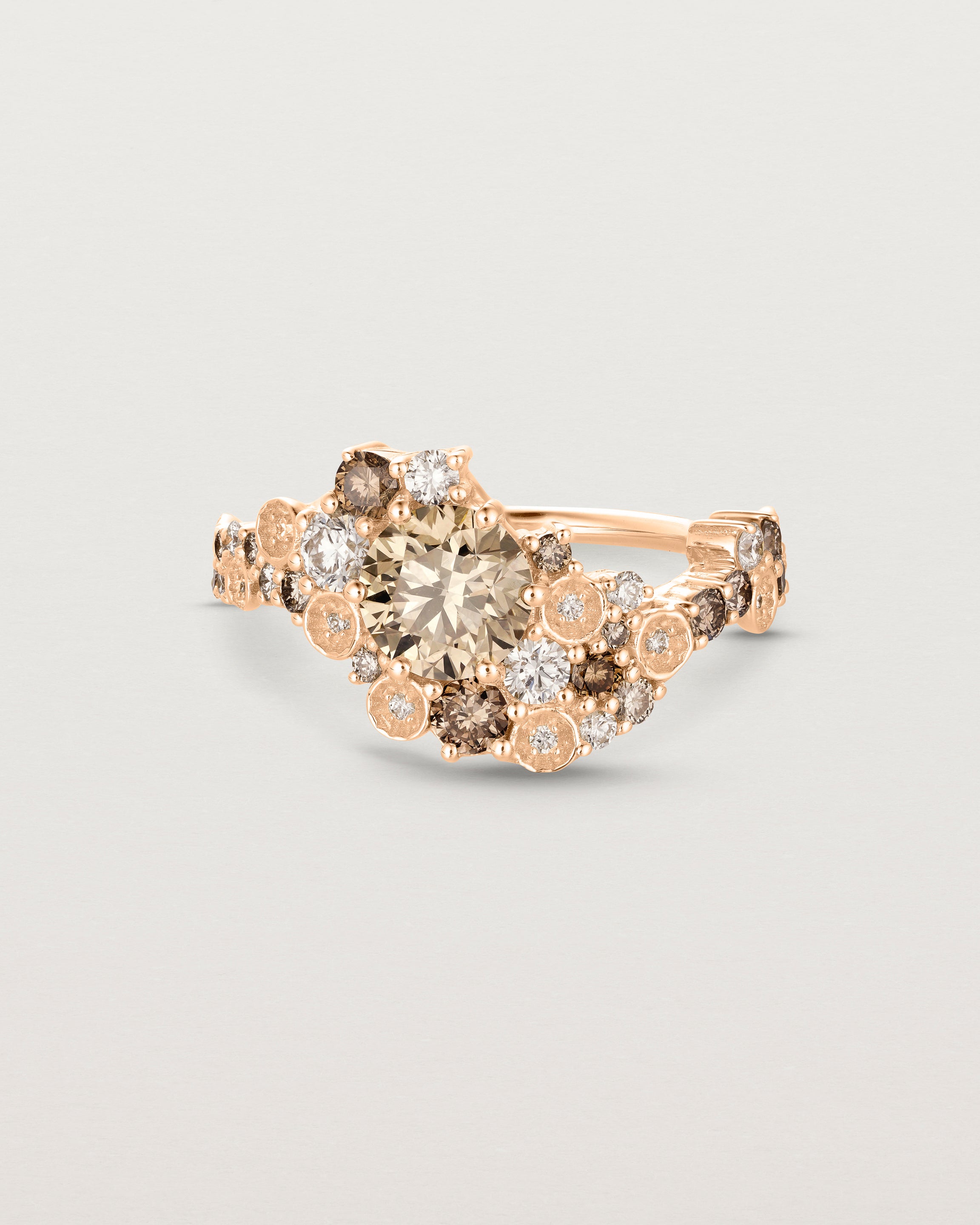 Alba Cluster Ring | Australian Champagne Diamond