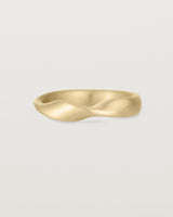 Front view of the Ellipse / Shift Ring in Yellow Gold.