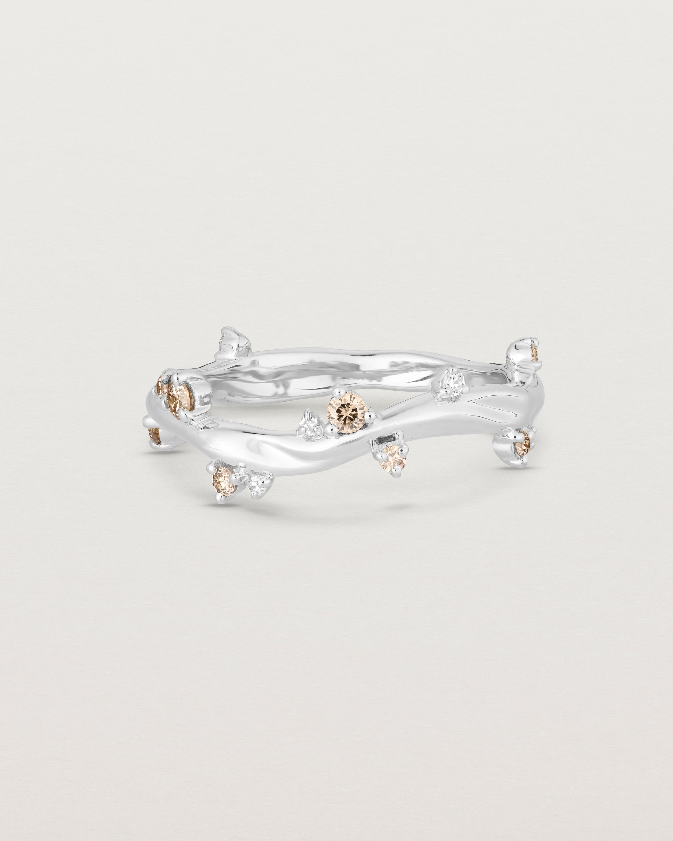 Ember Ring | Champagne & White Diamonds
