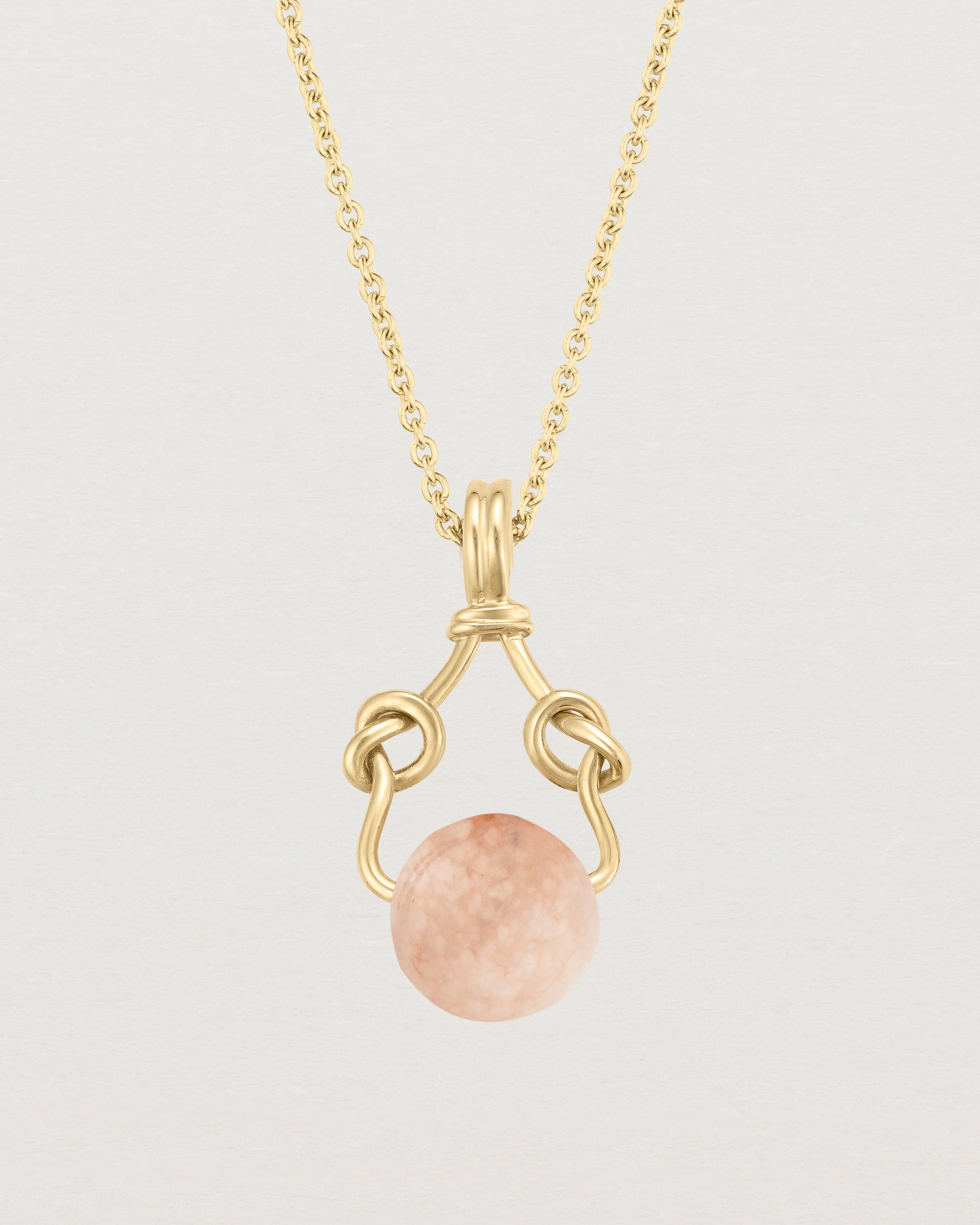 Ensō Necklace | Cherry Blossom Agate