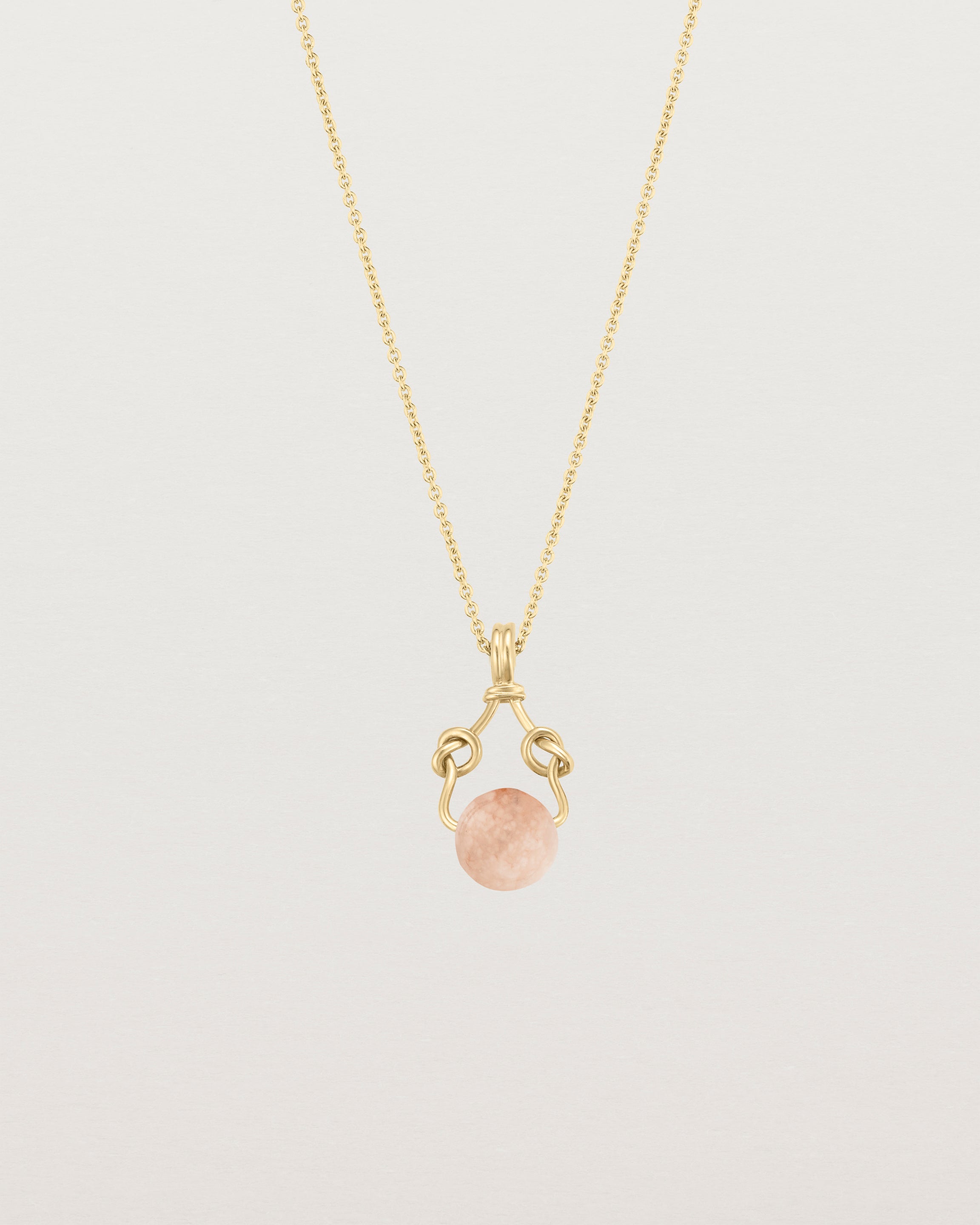 Ensō Necklace | Cherry Blossom Agate
