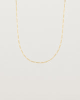 Our fine Figaro chain in yellow gold