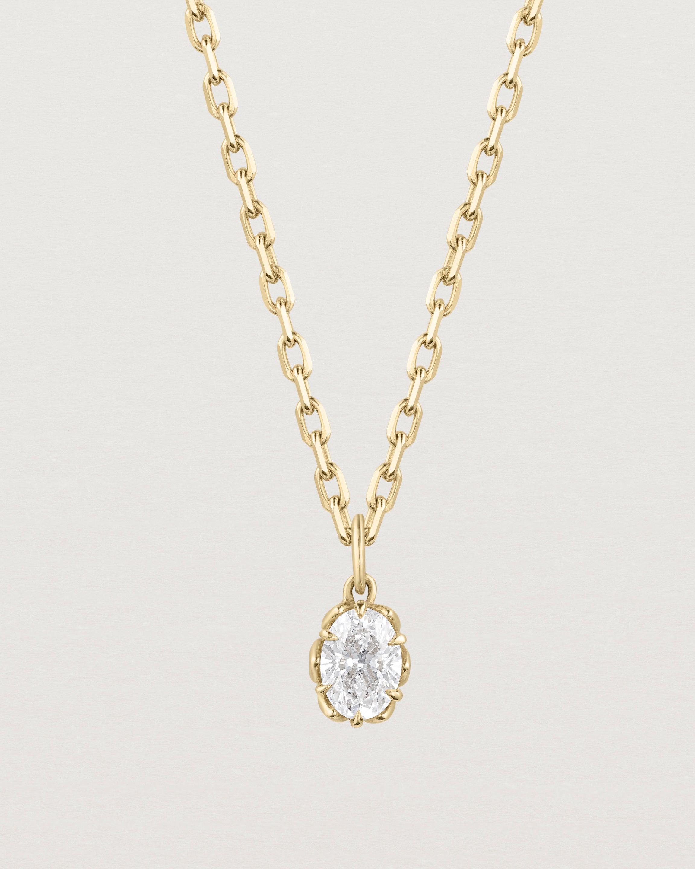 Eirene Necklace | Oval Laboratory Grown Diamond