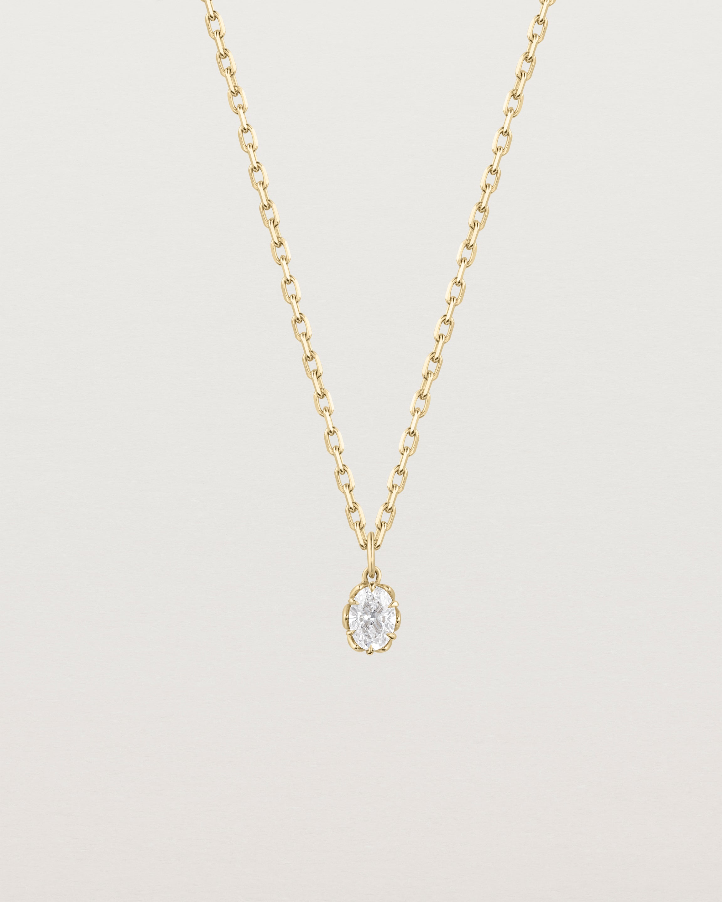Eirene Necklace | Oval Laboratory Grown Diamond