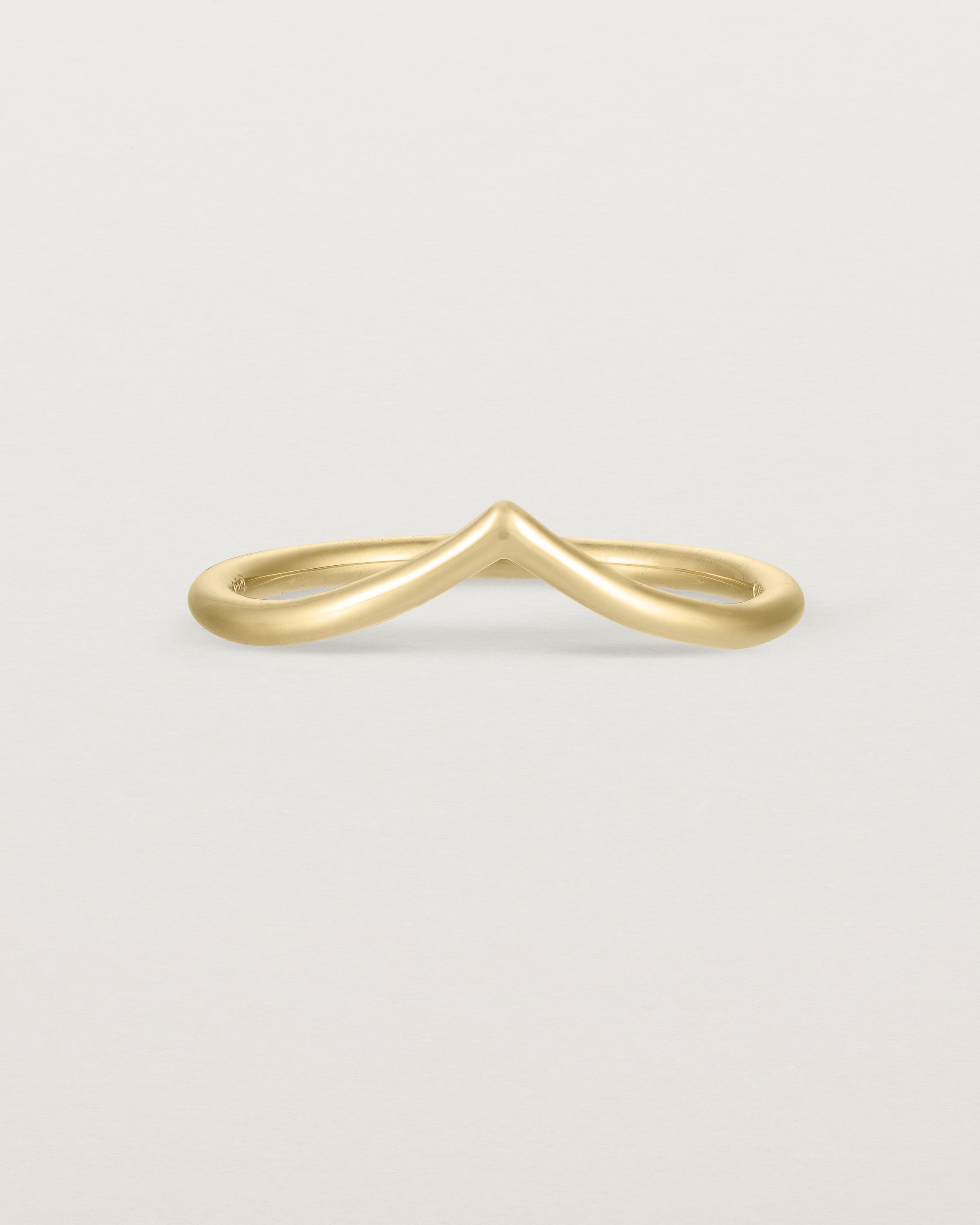 Front view of the Gentle Point Ring | Yellow Gold.