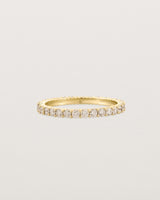 Front view of the Grace Ring | Champagne Diamonds | Yellow Gold.