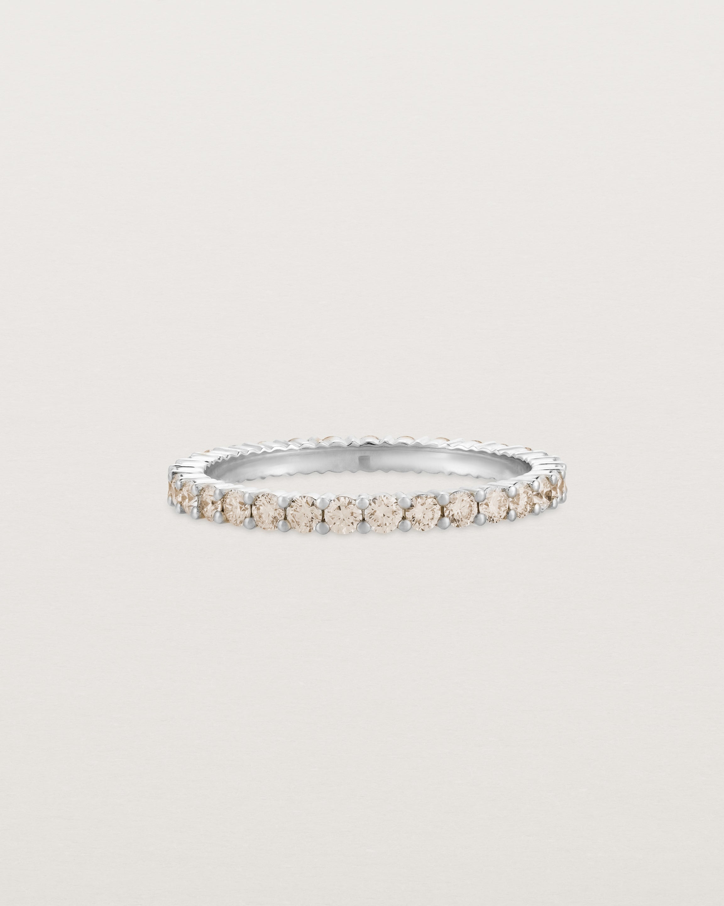 Grace Ring Champagne Diamonds White Gold Natalie Marie Jewellery