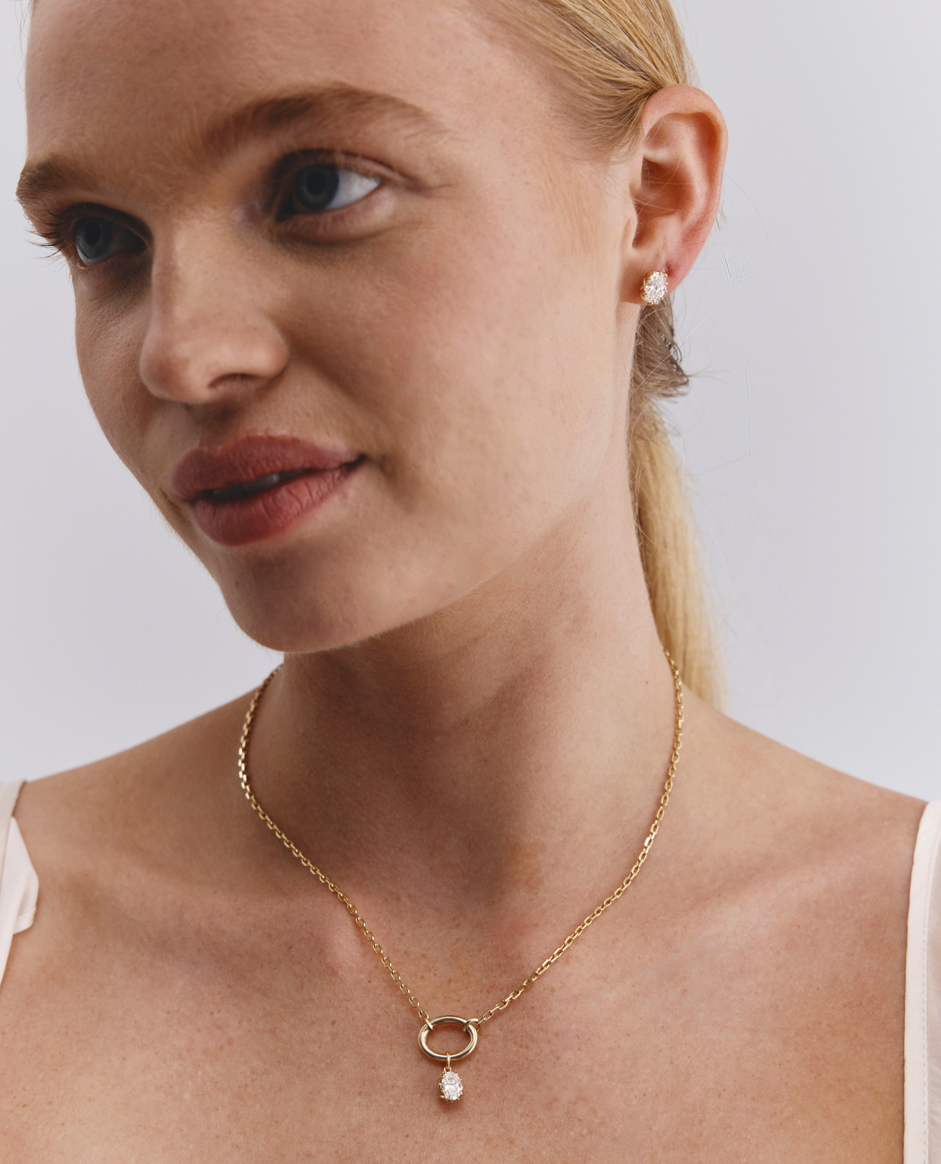 Eirene Charm | Oval Laboratory Grown Diamond