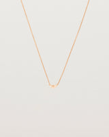 Front view of the Jia Necklace in Rose Gold.