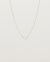Front view of the Kalani Necklace | Diamonds in yellow gold.