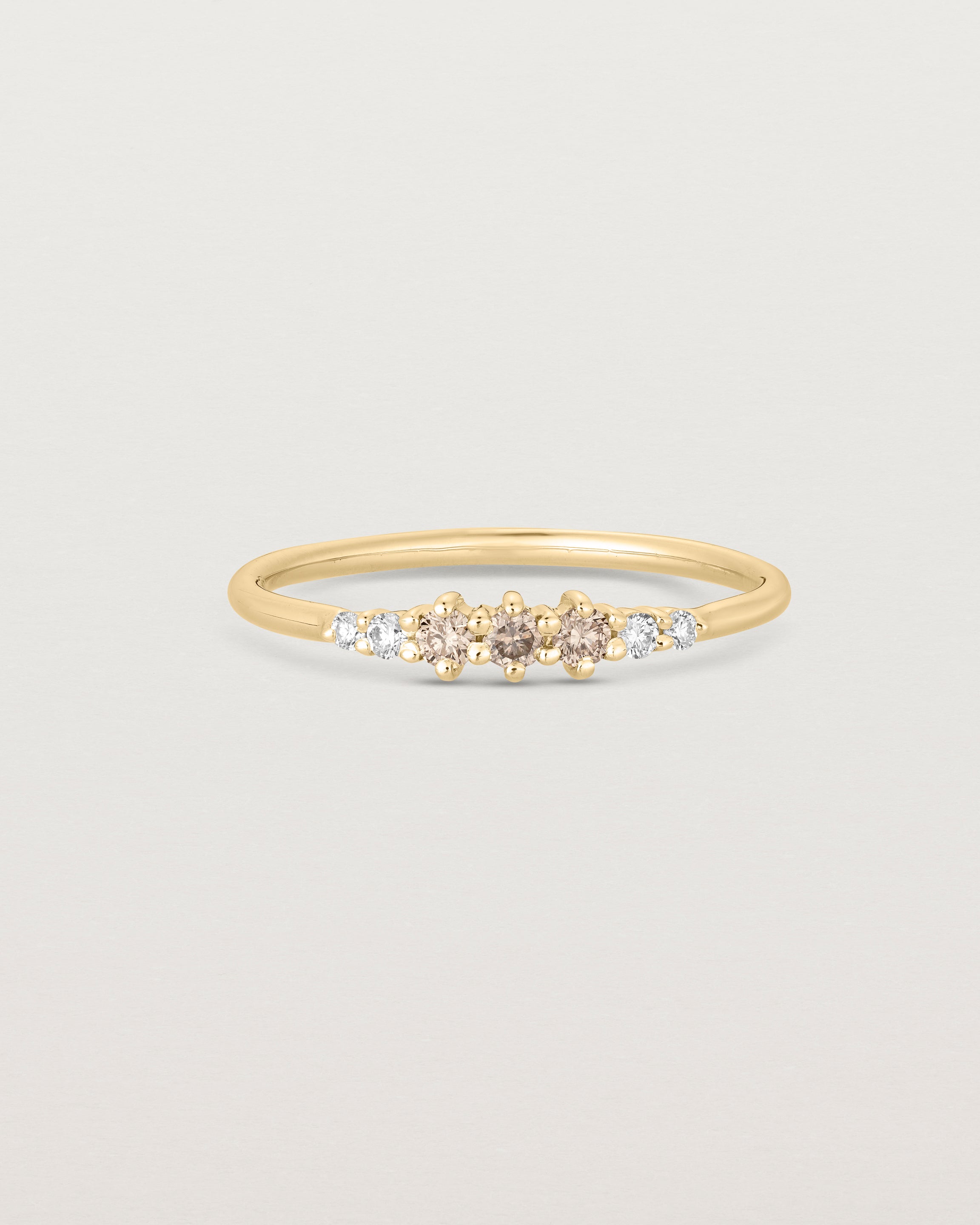 Lottie Ring | Champagne & White Diamonds