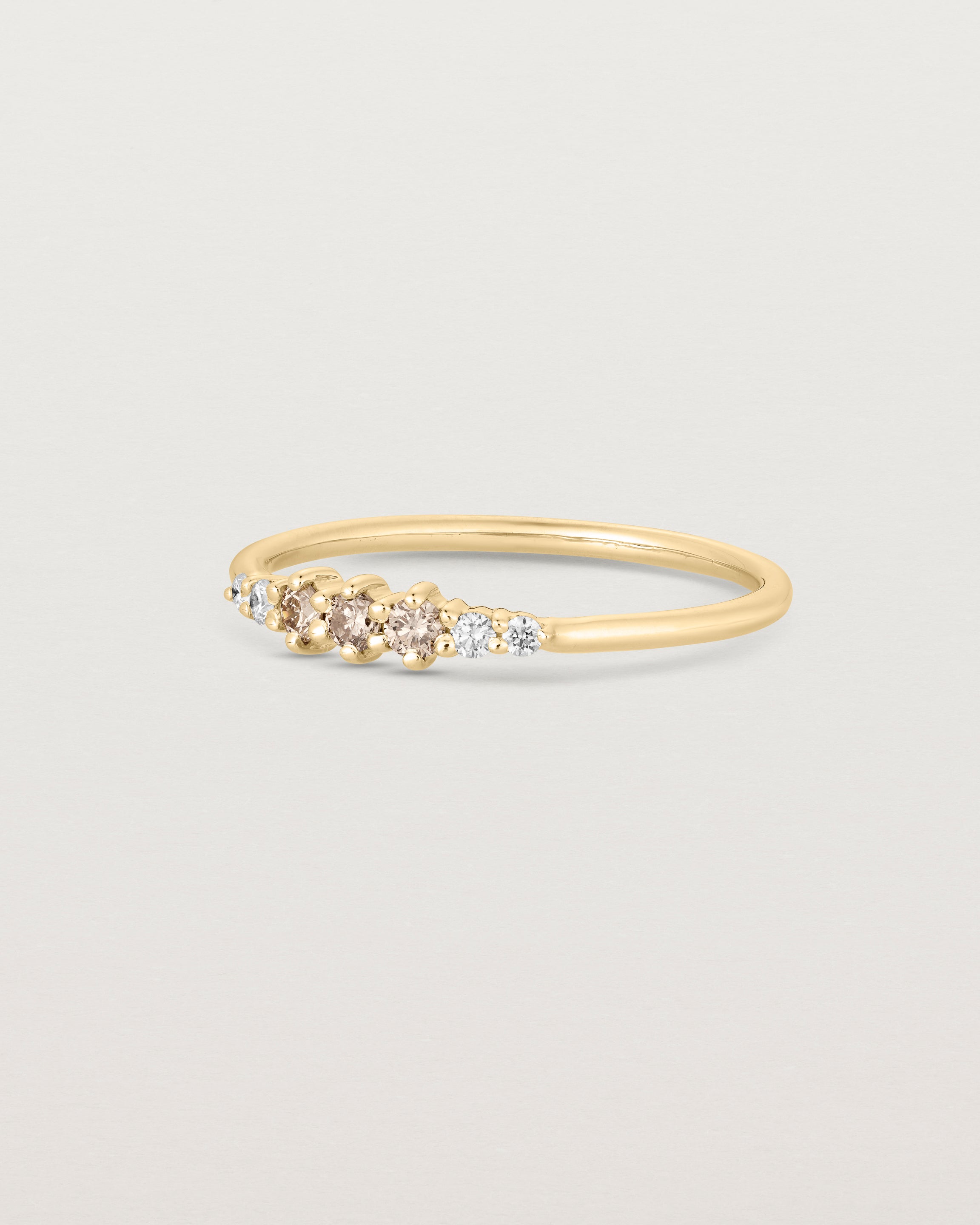 Lottie Ring | Champagne & White Diamonds