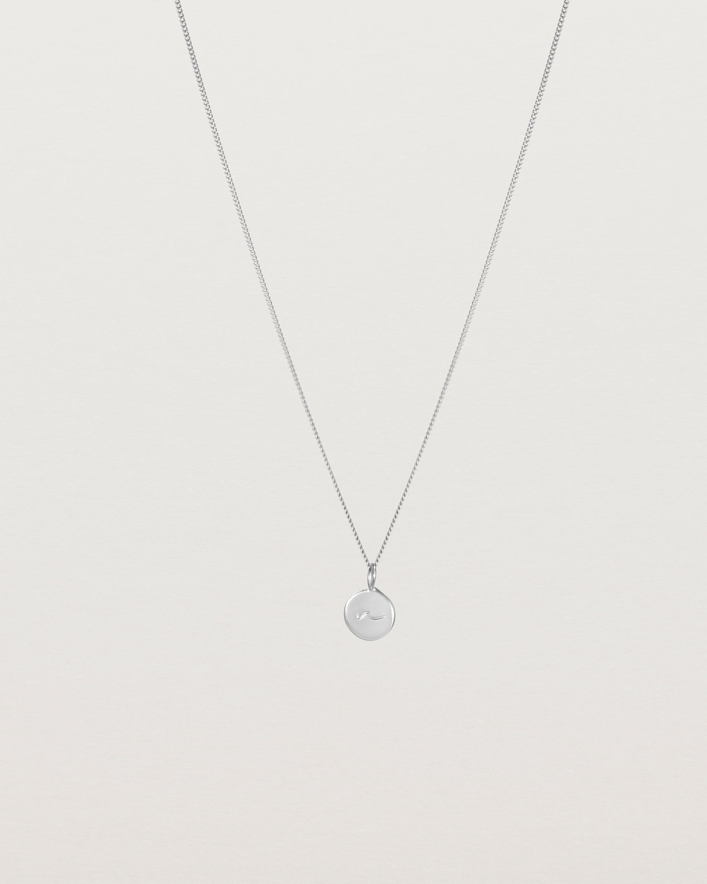 Personalised white gold necklace deals