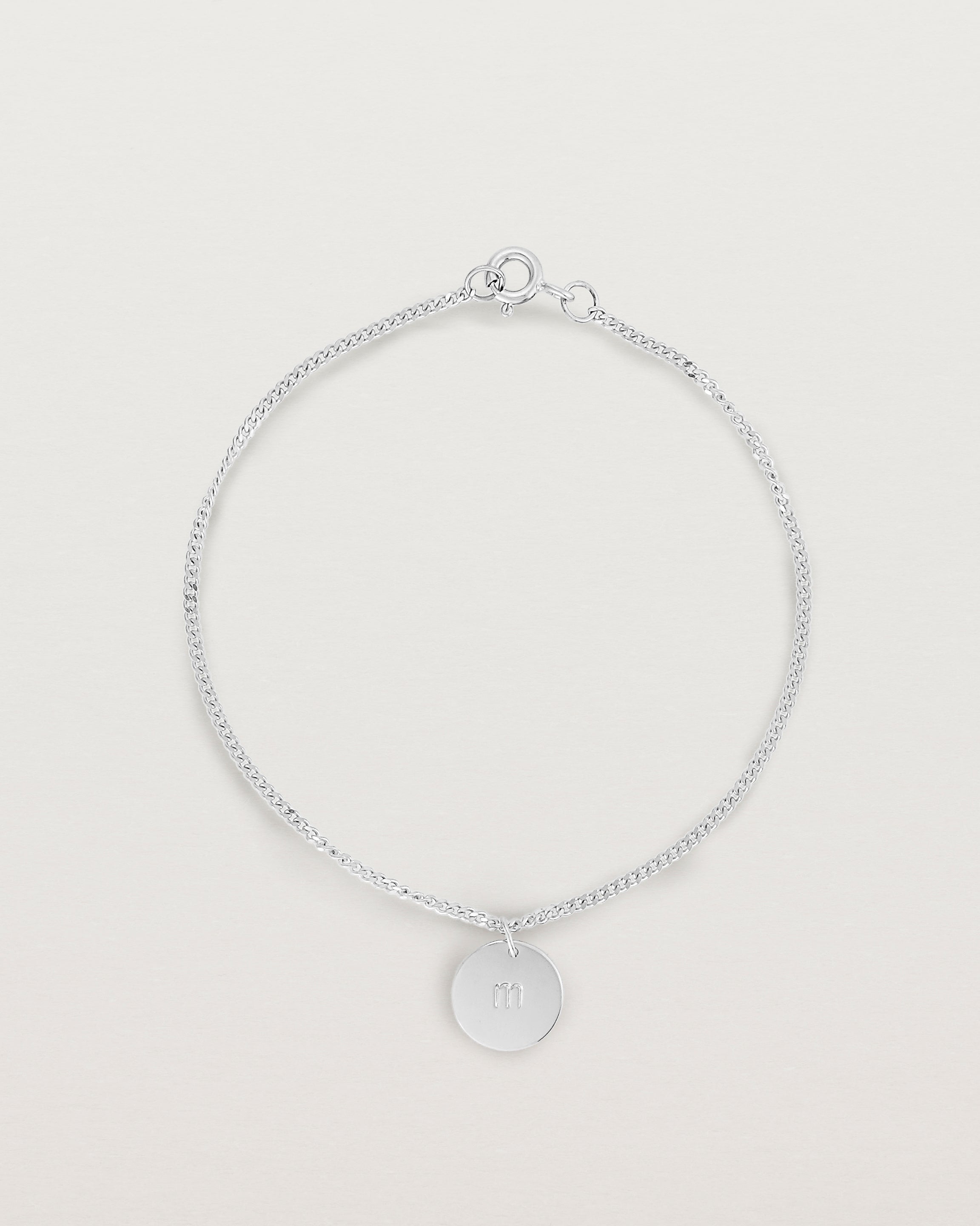 Personalised Silver Initial Bracelet