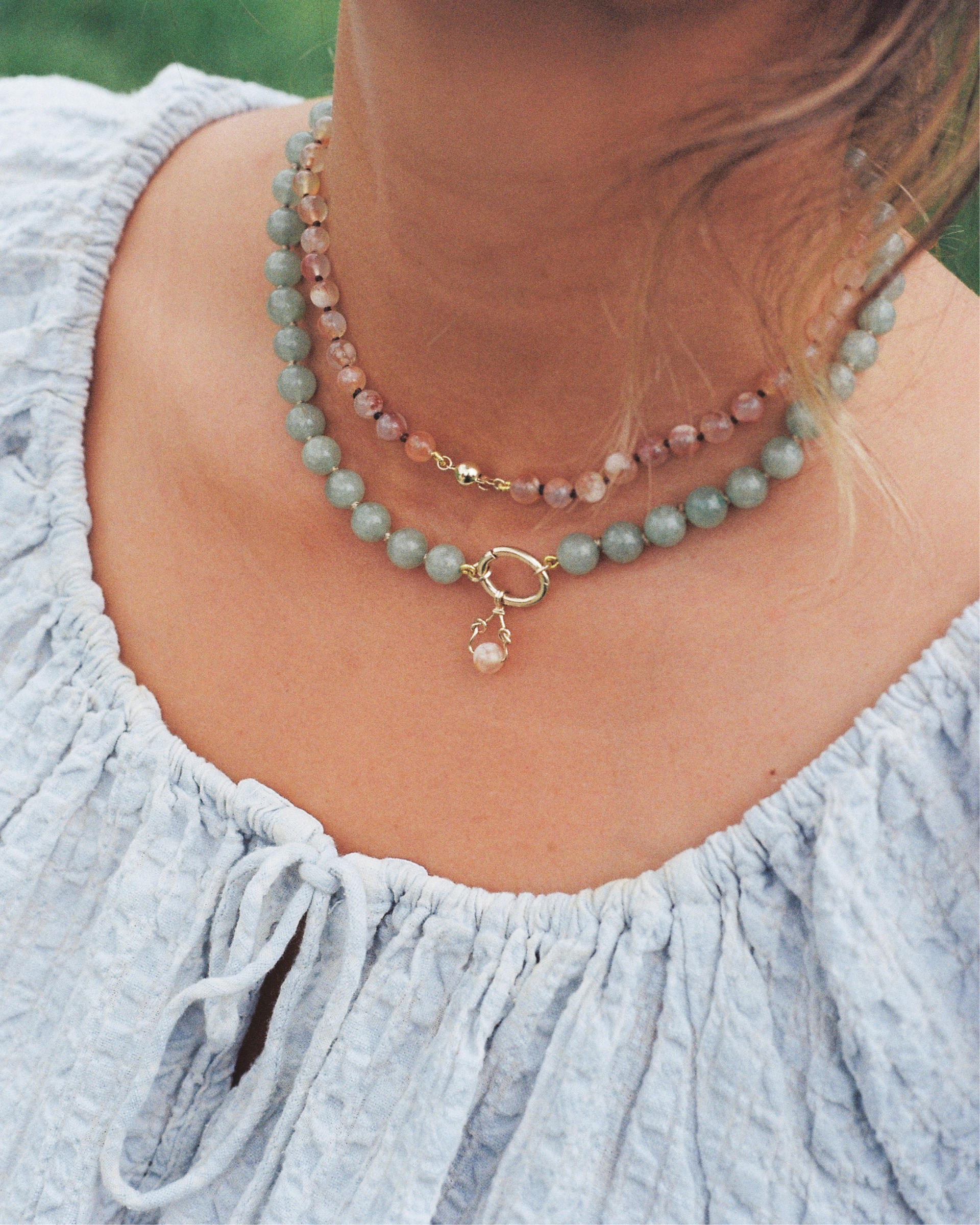 Sana Charm Necklace | Aventurine