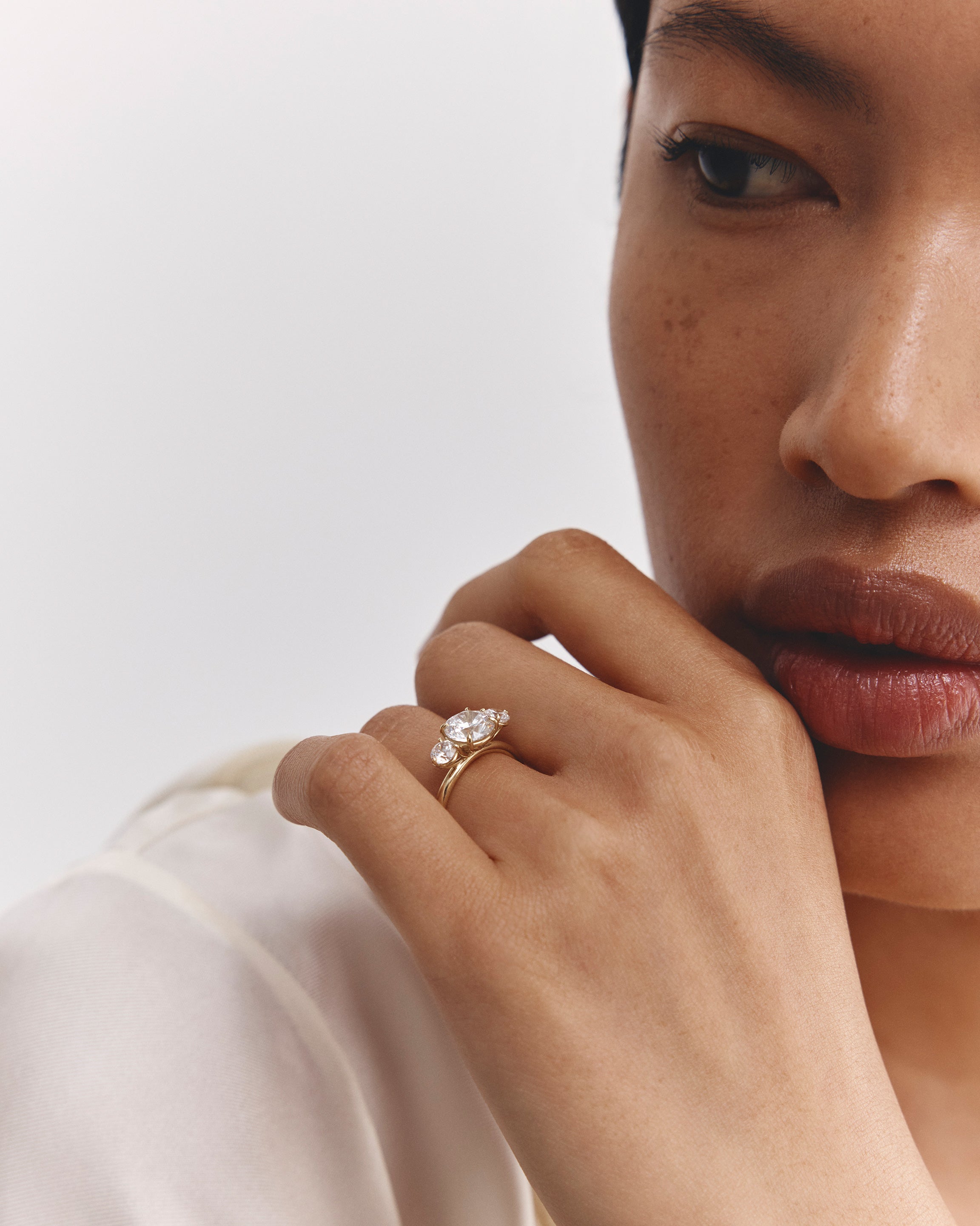 Tulip Round Trio | Laboratory Grown Diamond