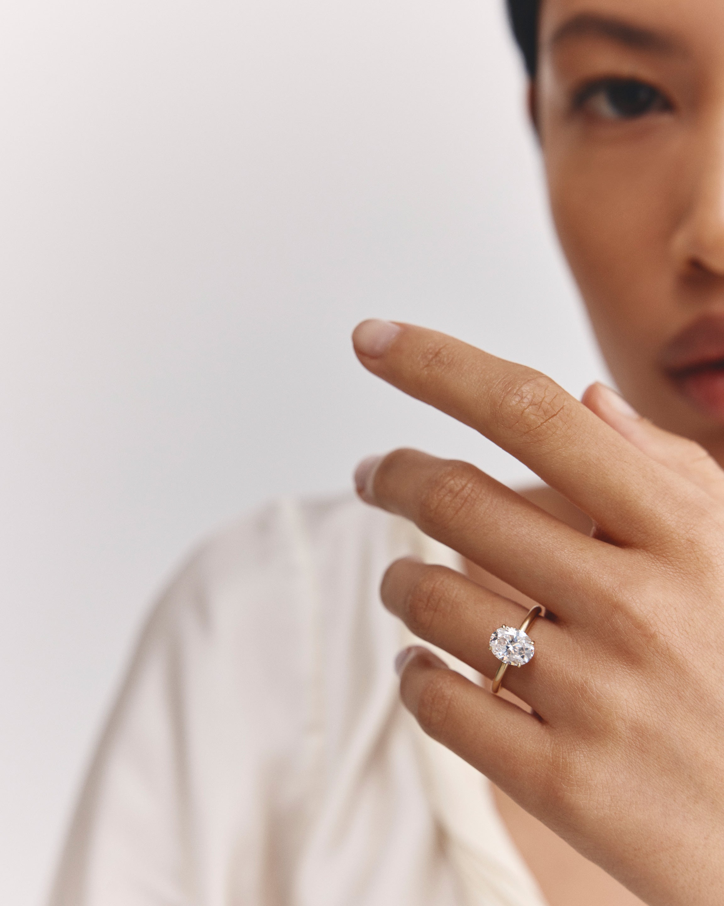 Tulip Oval Solitaire | Laboratory Grown Diamond