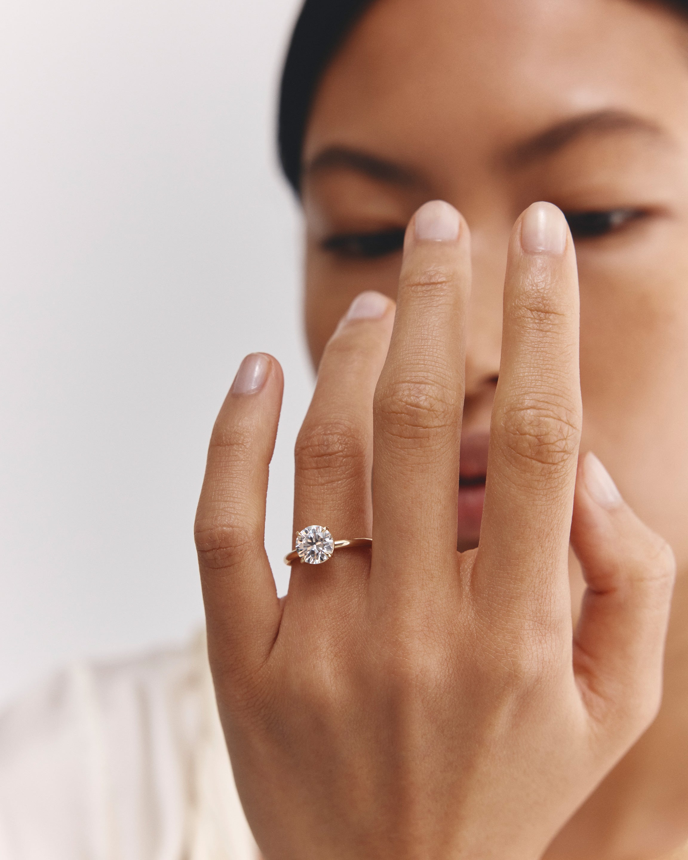 Tulip Round Solitaire | Diamond