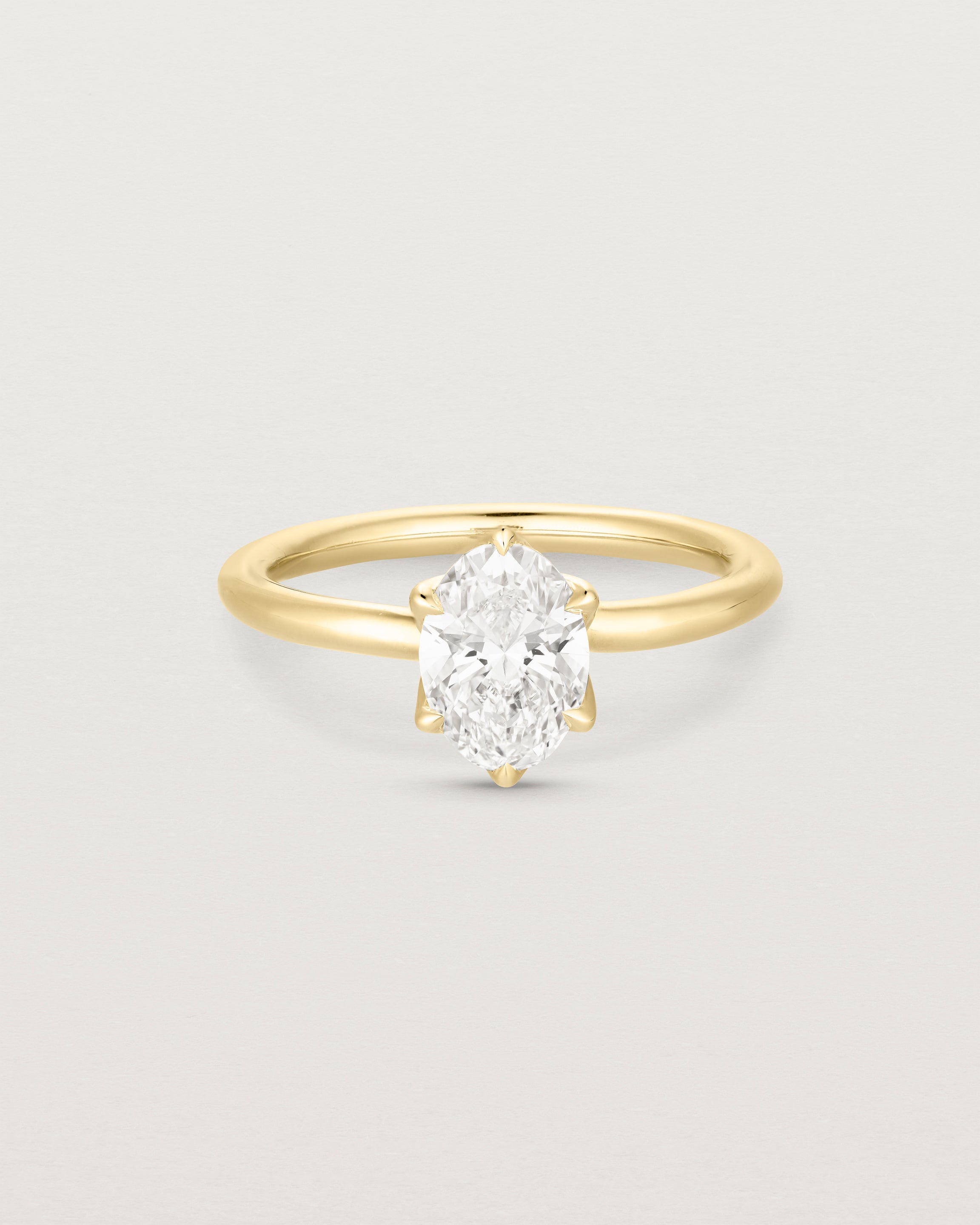 Eirene Solitaire Ring | Oval Laboratory Grown Diamond