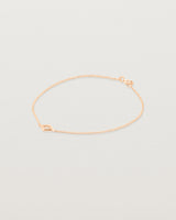 Front view of the Nuna Bracelet in rose gold.