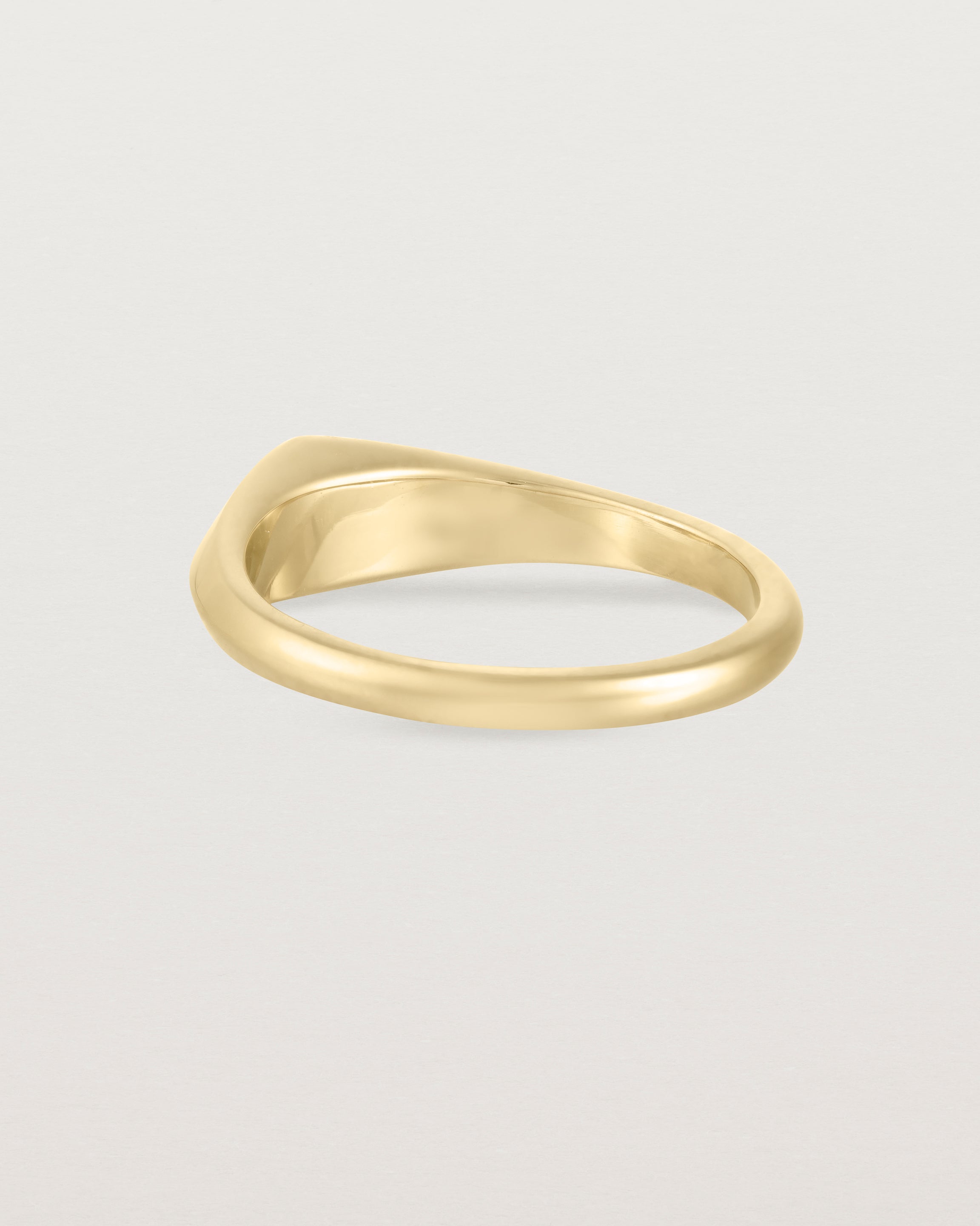 Back view of the Front view of the Front view of the Nuna Signet Ring | Yellow Gold.
