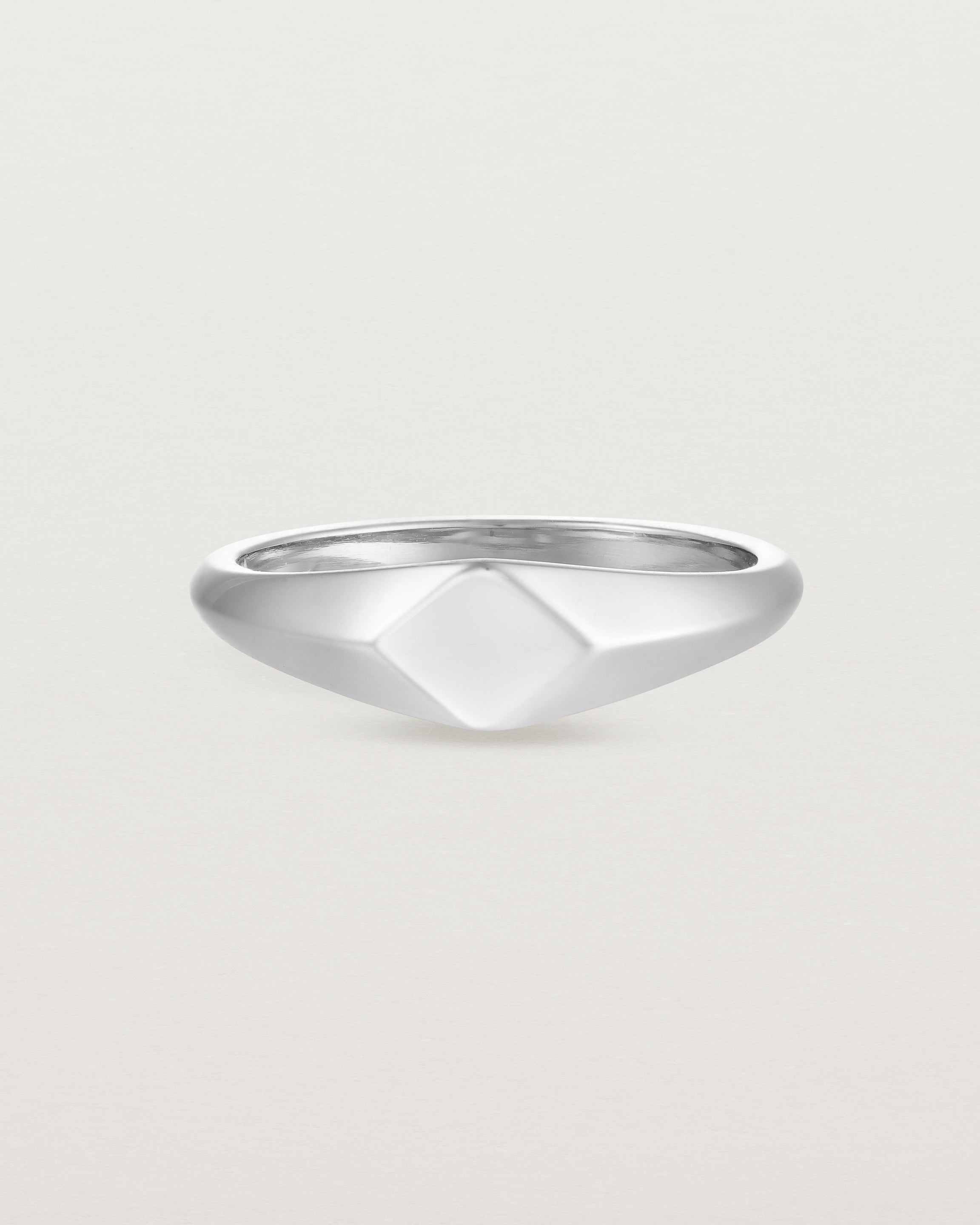 Nuna Signet Ring | White Gold | Natalie Marie Jewellery
