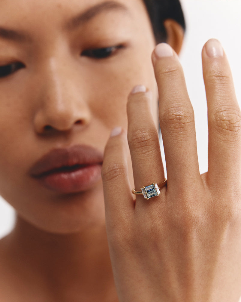 Marin Cluster Ring | Australian Sapphire & Diamond