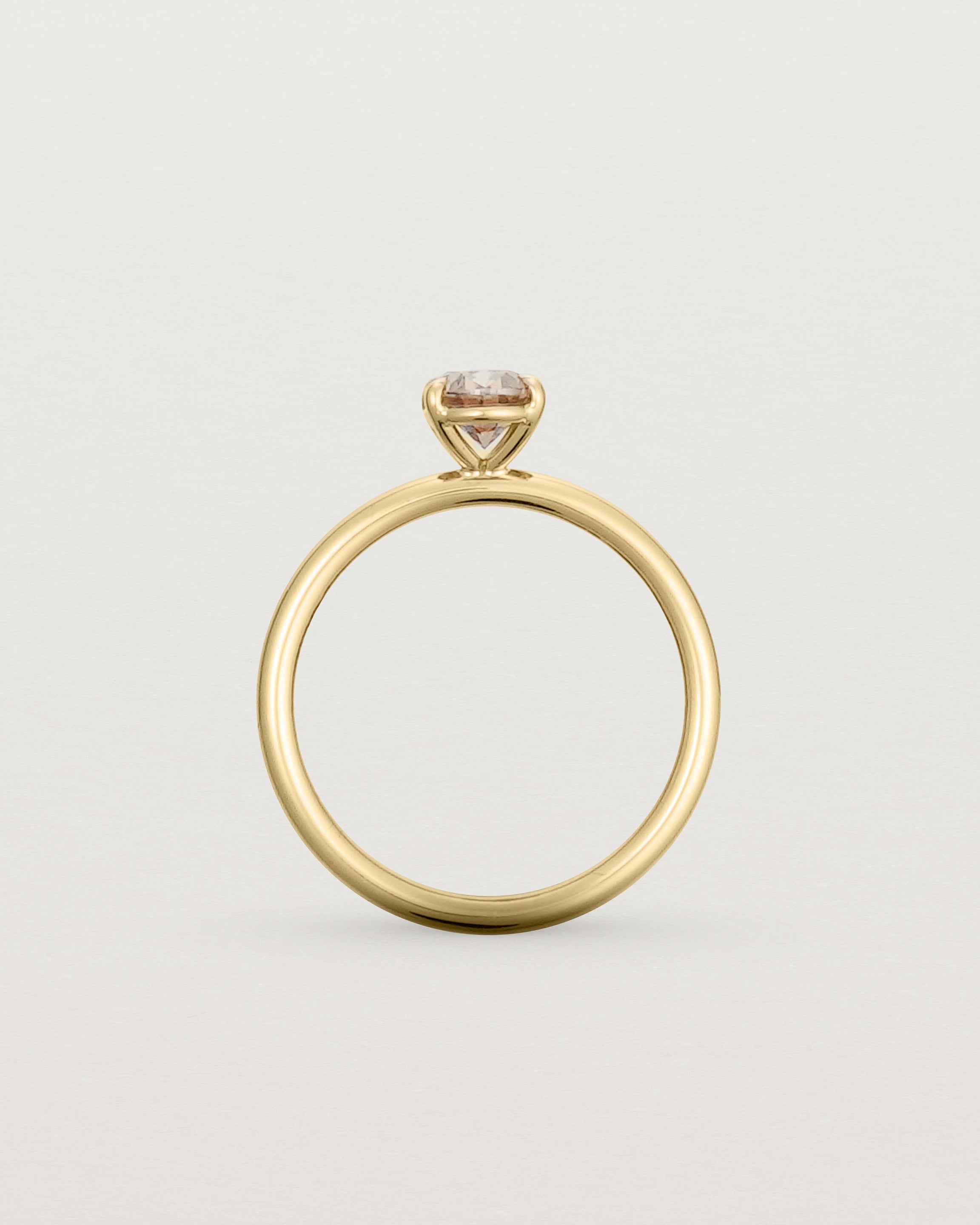 Standing view of the No.107 | Signature Solitaire | Argyle Diamond.