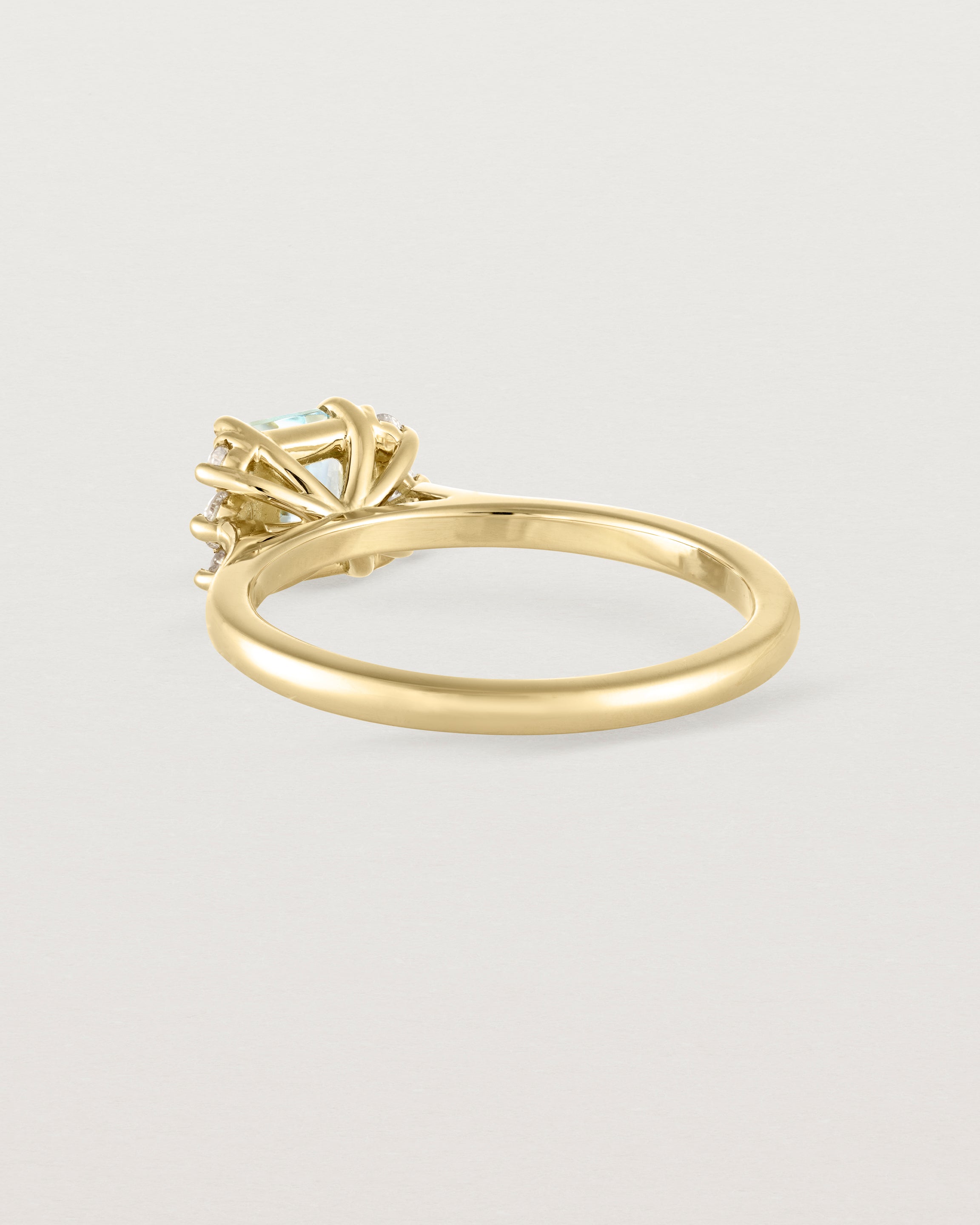 Back view of the Mira Ring | Aquamarine.