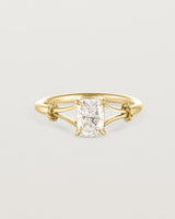 Front view of the Alida | Split Band Solitaire Ring | Diamond.
