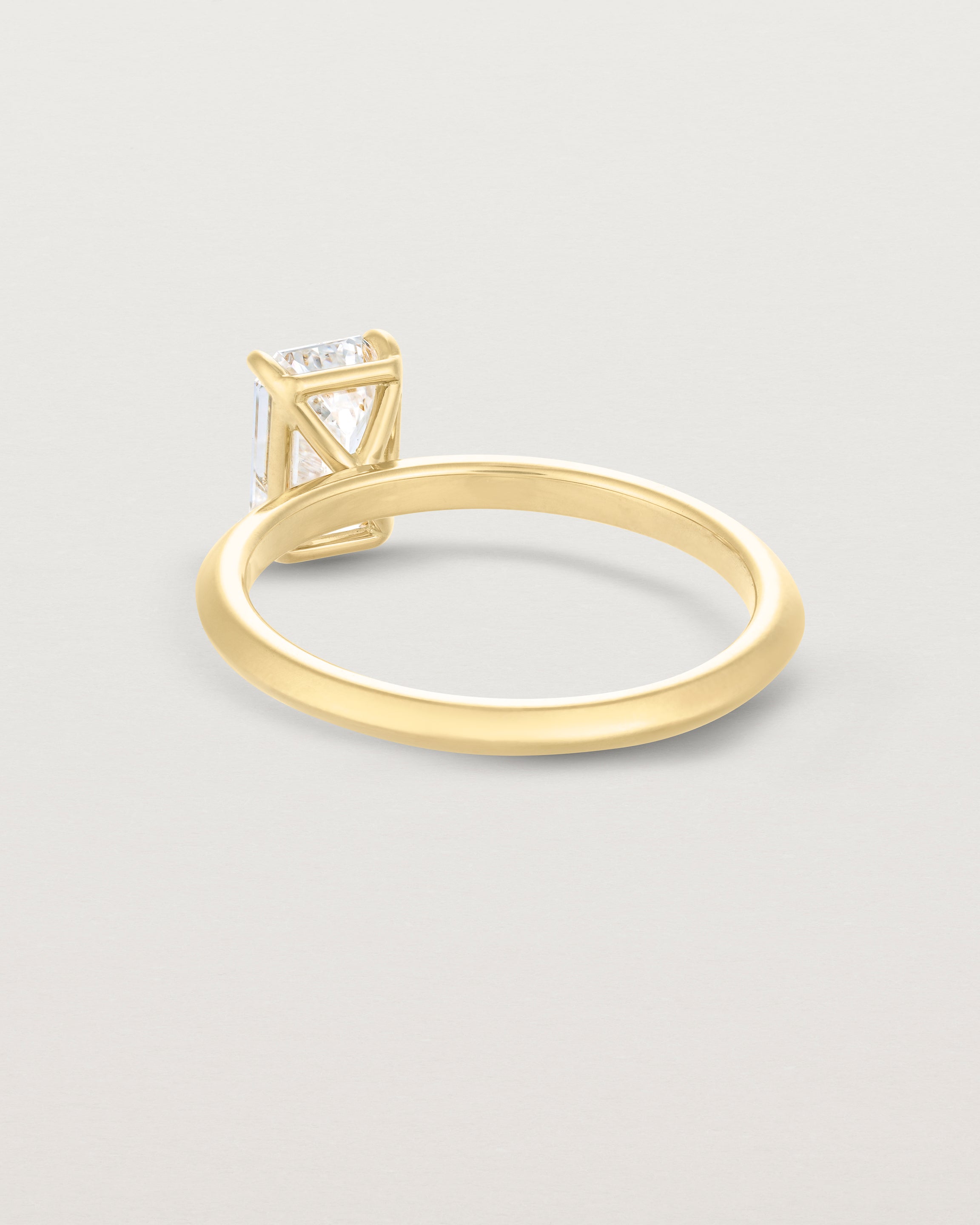 Back view of the No. 114 Signature Solitaire | Laboratory Grown Diamond.