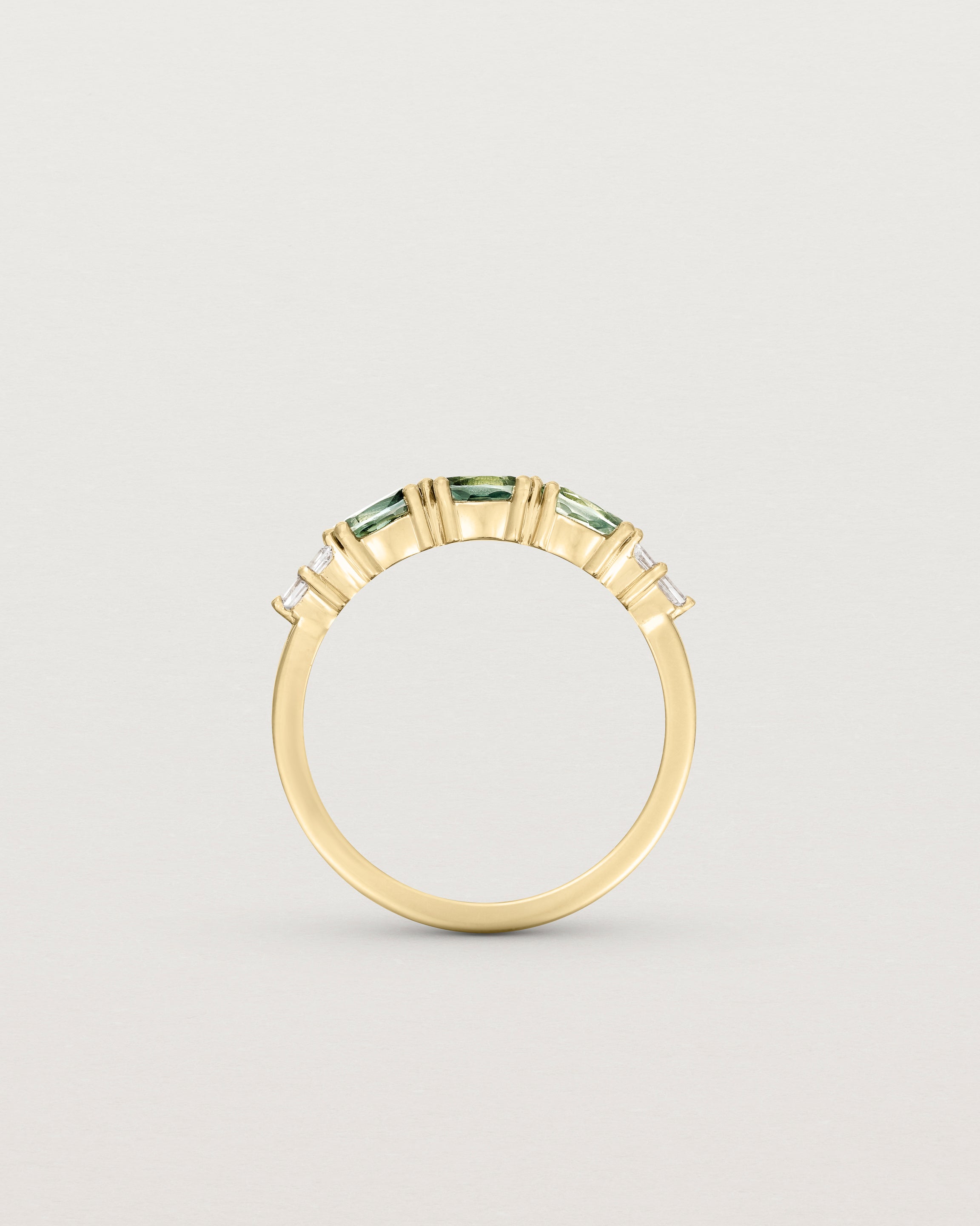 Standing view of the Celine Wrap Ring | Parti Sapphires & Diamonds.