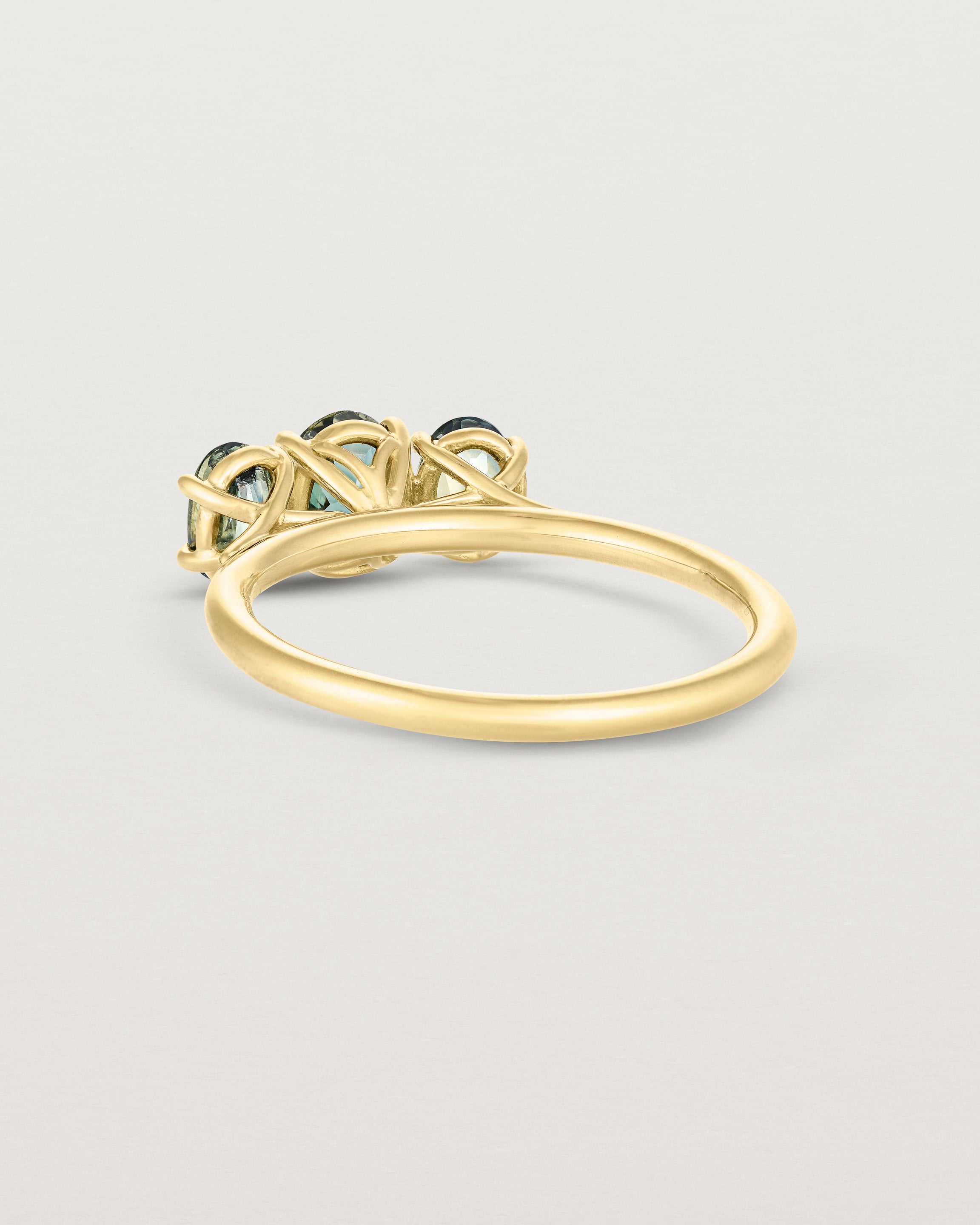 Back view of the Gigi Sweeping Wire Trio | Parti Sapphires.