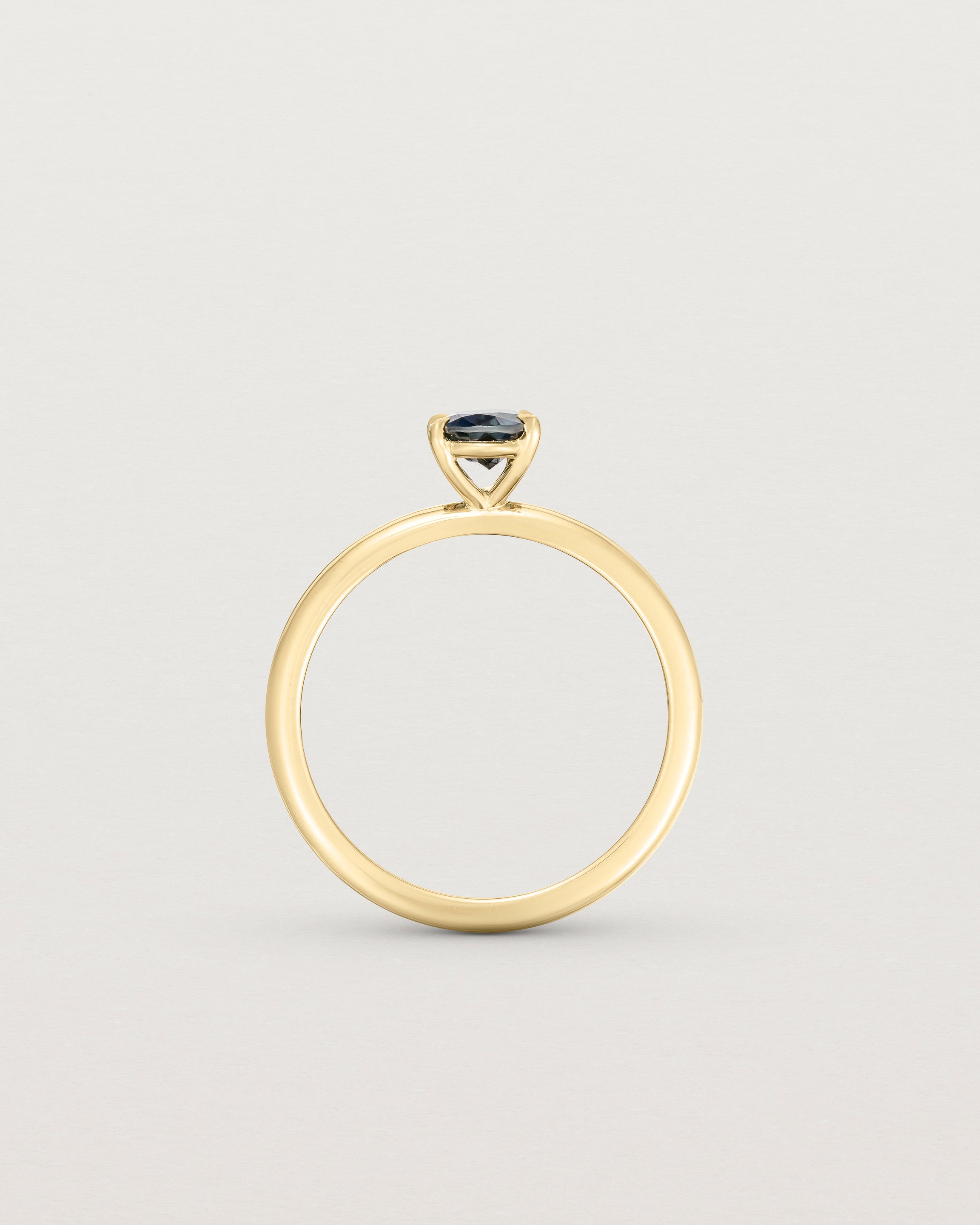 Standing view of the Margot Signature Solitaire | Sapphire.