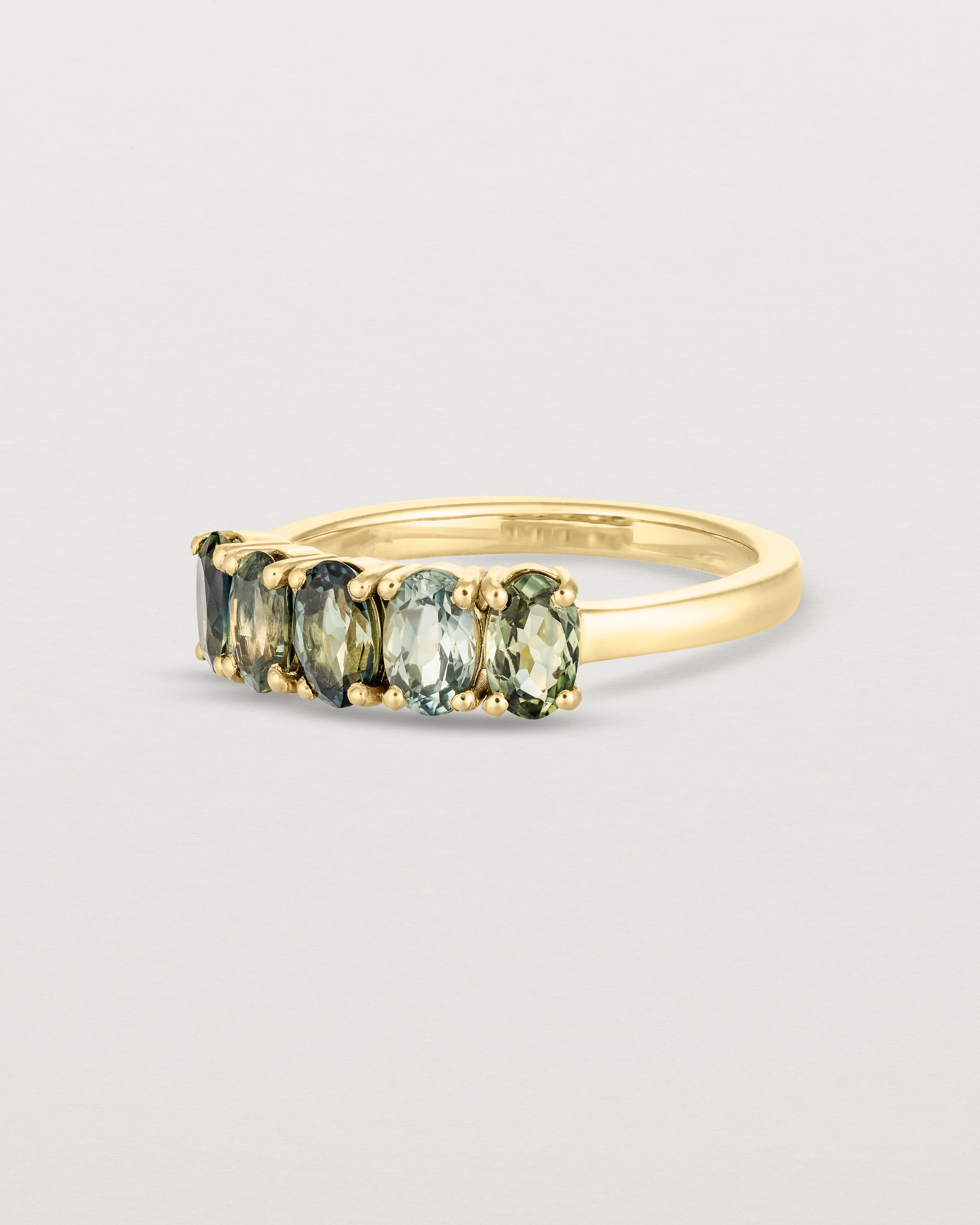 Angled view of the Manon Wrap Ring | Sapphires.