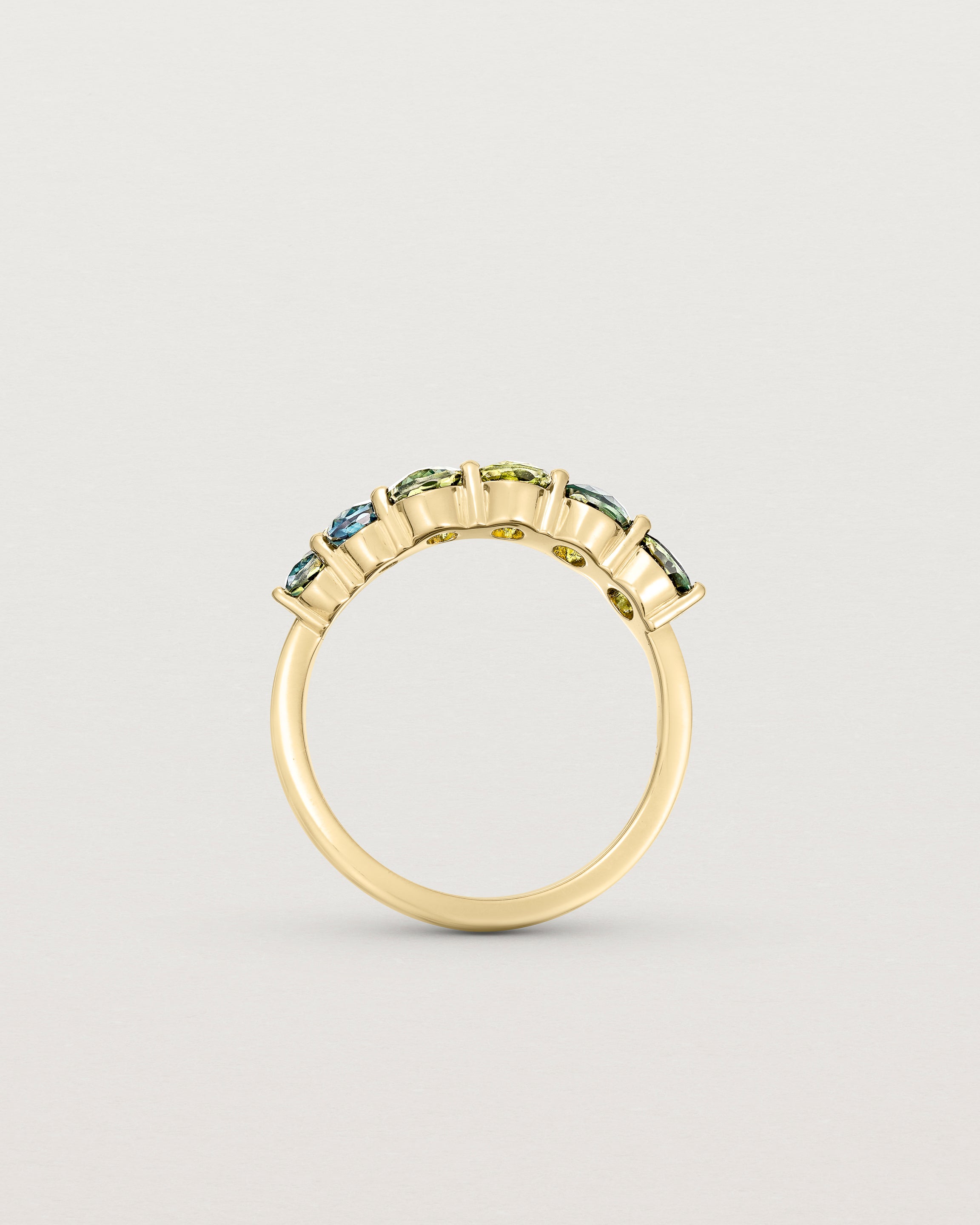 Standing view of the Emilie Wrap Ring | Sapphires.