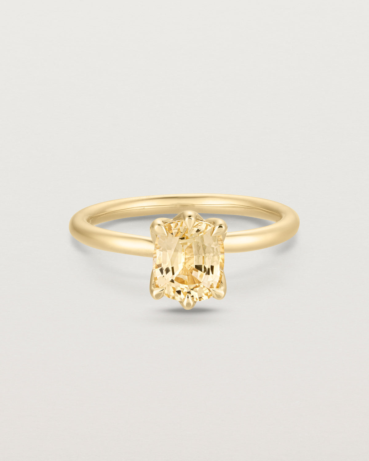 Eirene Solitaire Ring | Yellow Sapphire