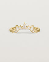 Front view of the Front view of the Odette Crown Ring | Fit Ⅳ | Yellow Gold.